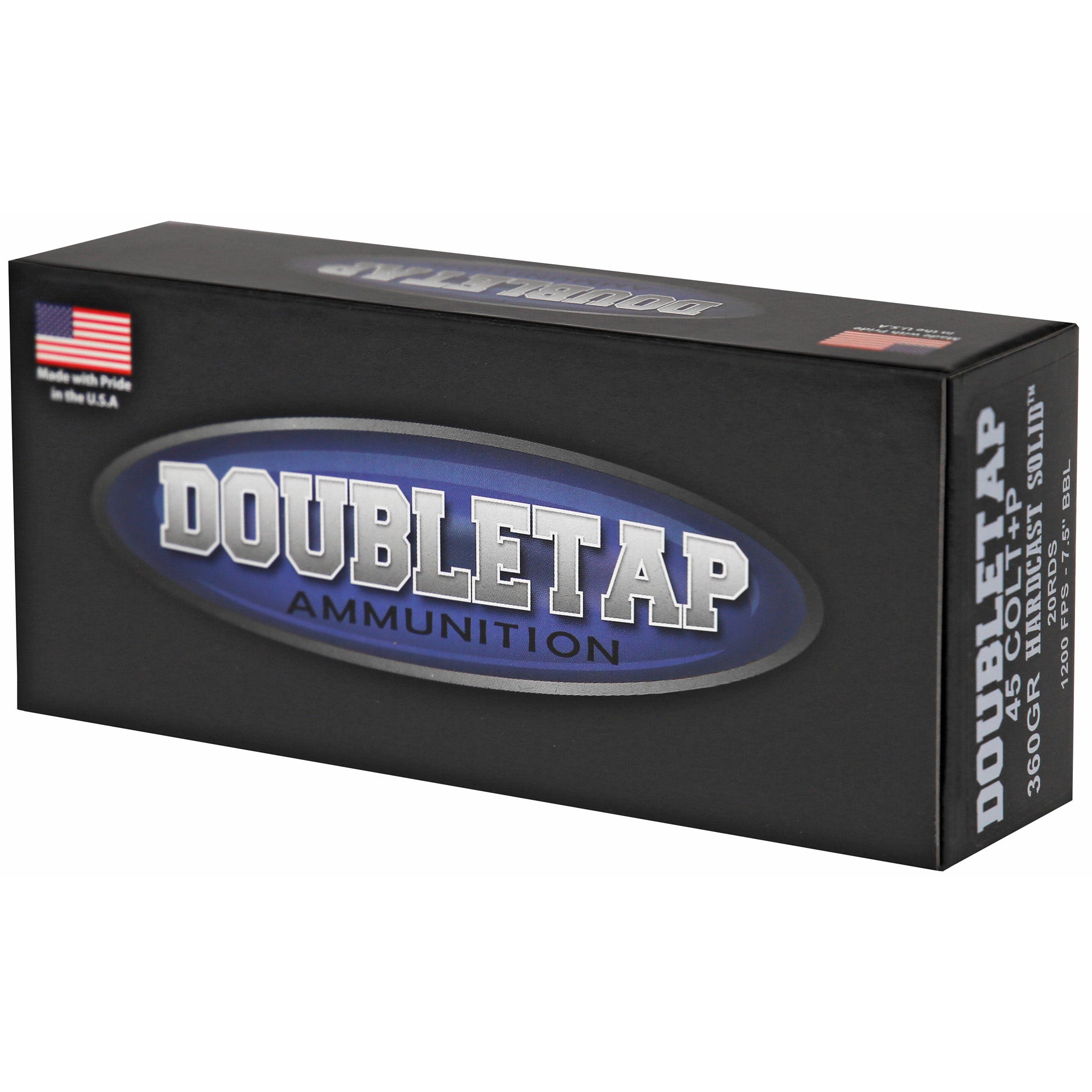 DoubleTap Ammunition 45P360HC Hardcast Solid 360-Grain .45 Colt Load (20 Rounds per Box)