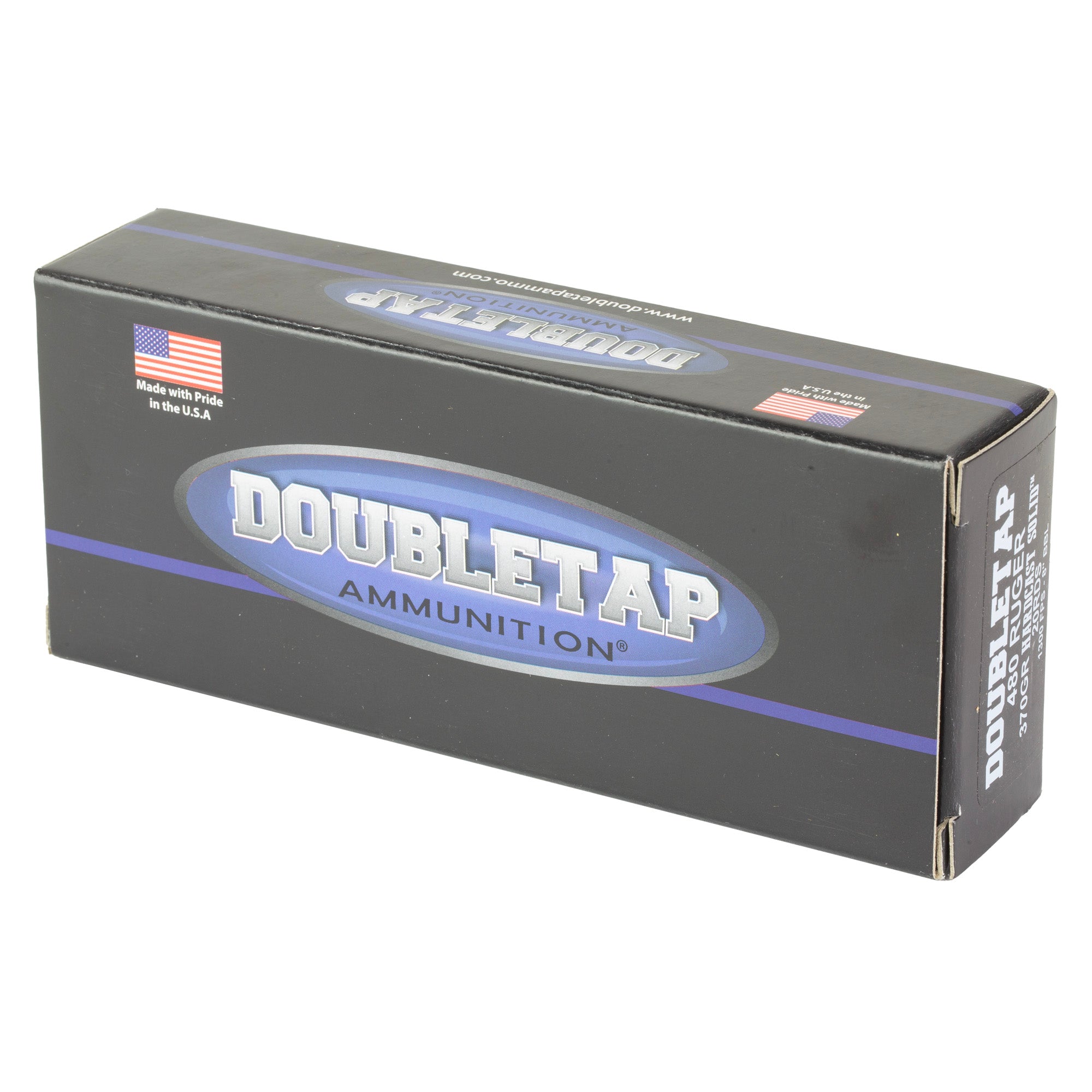 DoubleTap Ammunition 480 Ruger Hardcast Solid 370-Grain – Ideal for Big Game and Woods Defense