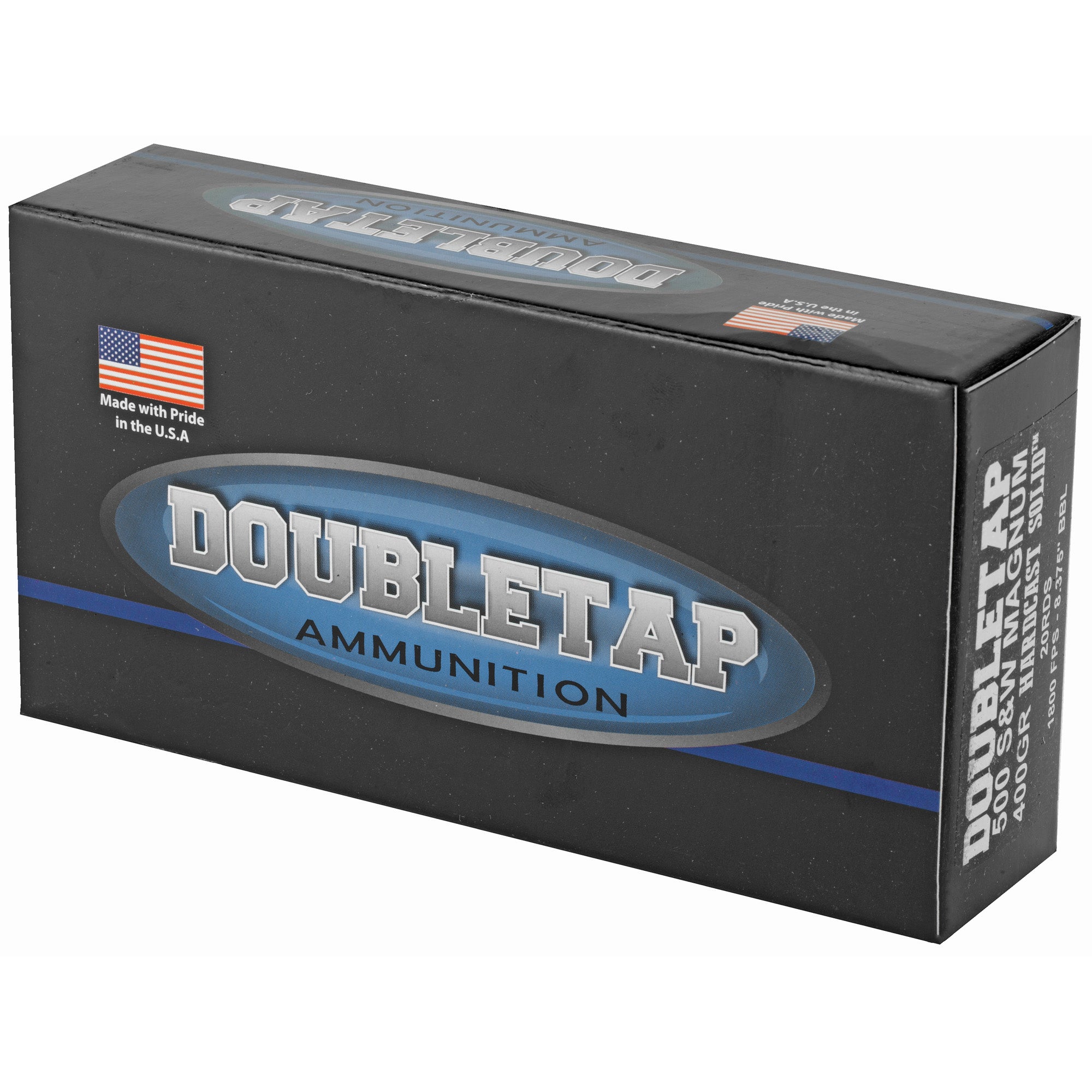 DoubleTap Ammunition 500 S&W Hardcast Solid 400 Grain Bullet (20 Pack)