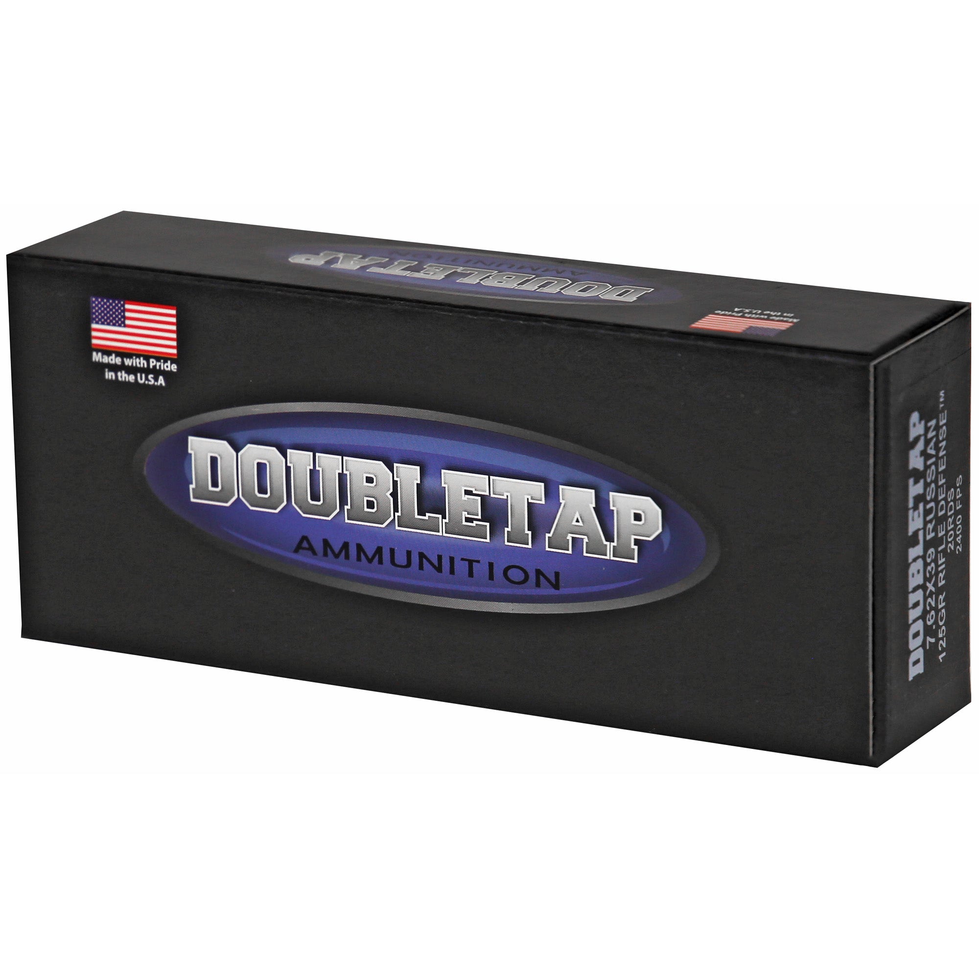 DoubleTap Ammunition 7.62x39 Rifle Defense Hollow Point 125 Grain - 20 Rounds per Box