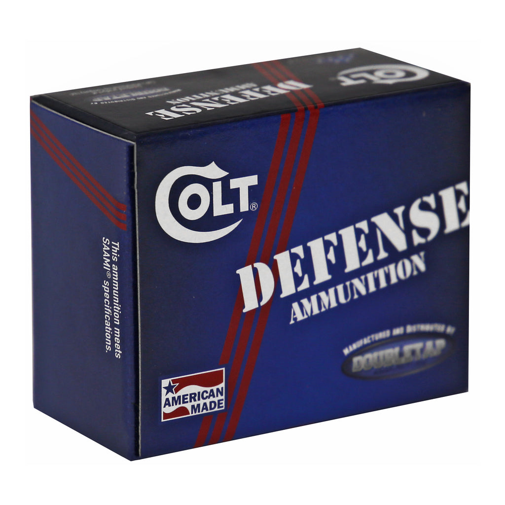 DoubleTap Ammunition Colt Defense 9mm 124 Grain Hollow Point Ammo - 20 Rounds Per Box