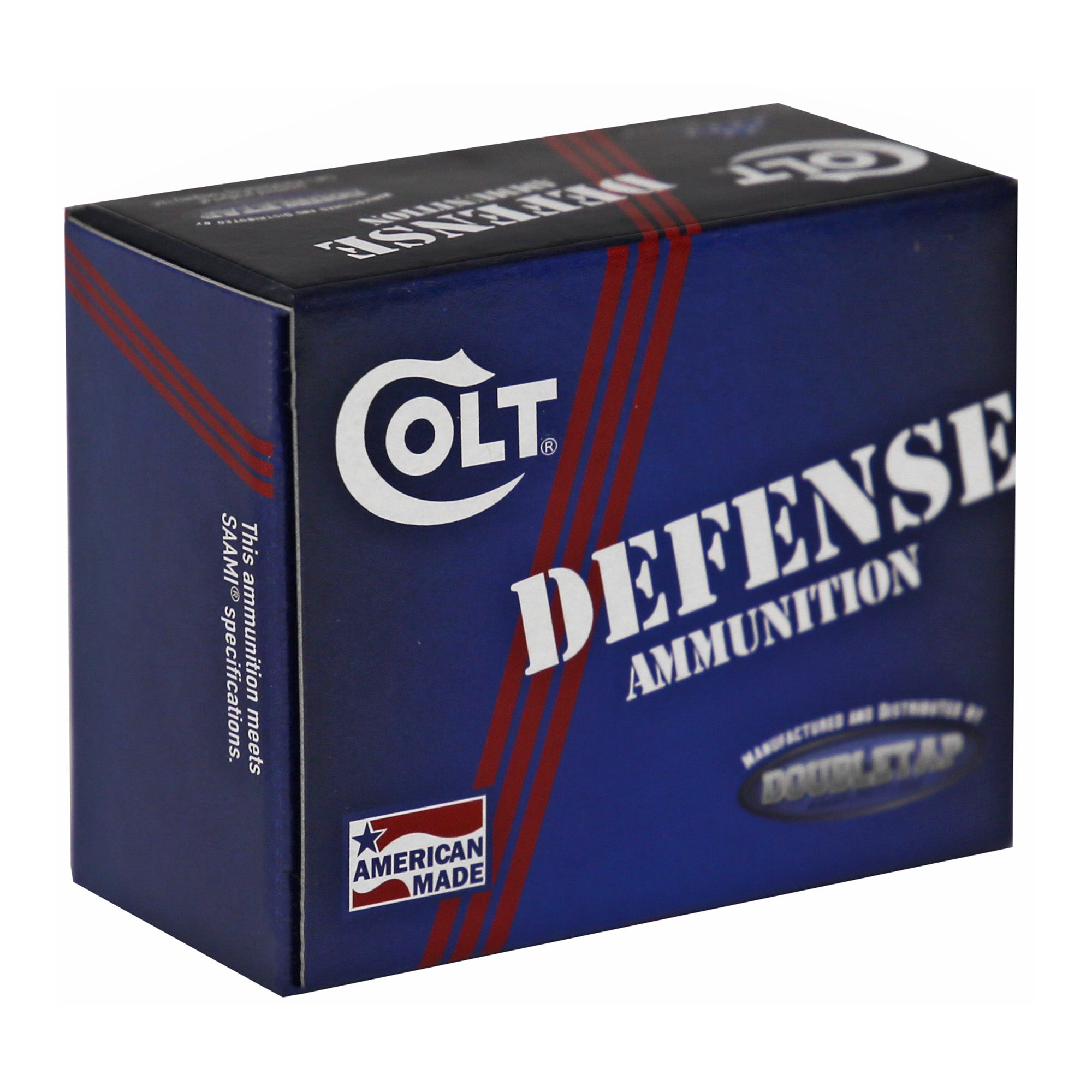 DoubleTap Ammunition Colt Defense 9mm 124 Grain Hollow Point Ammo - 20 Rounds Per Box