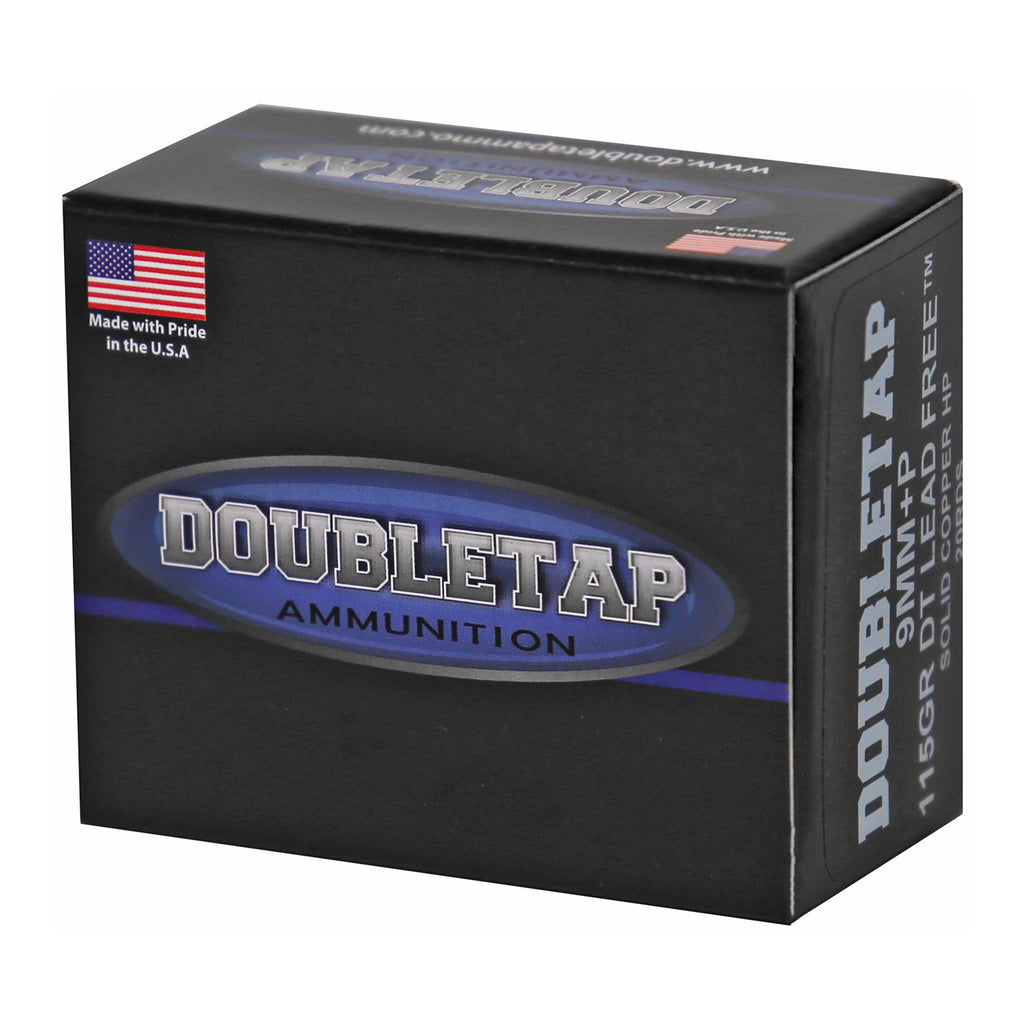 DoubleTap Ammunition 9mm+P 115 Grain Lead-Free Copper Bullet - Model Lead Free