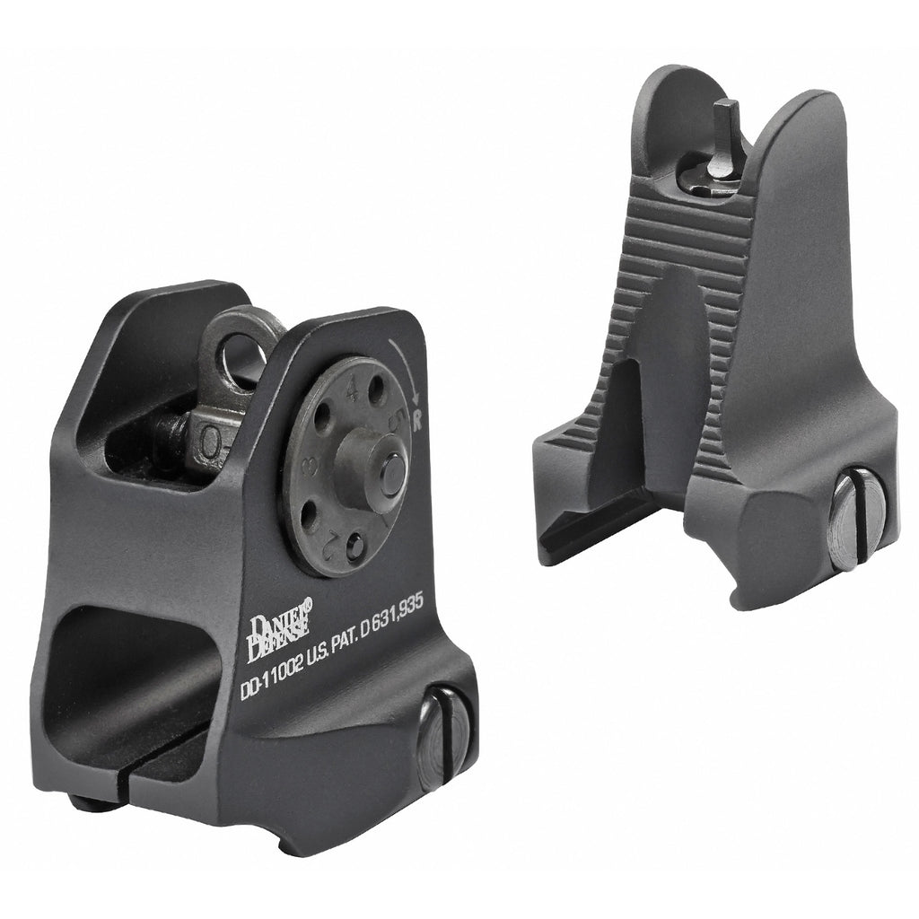 Daniel Defense DD19-088-09116 Fixed Front and Rear Sight Combo - Black