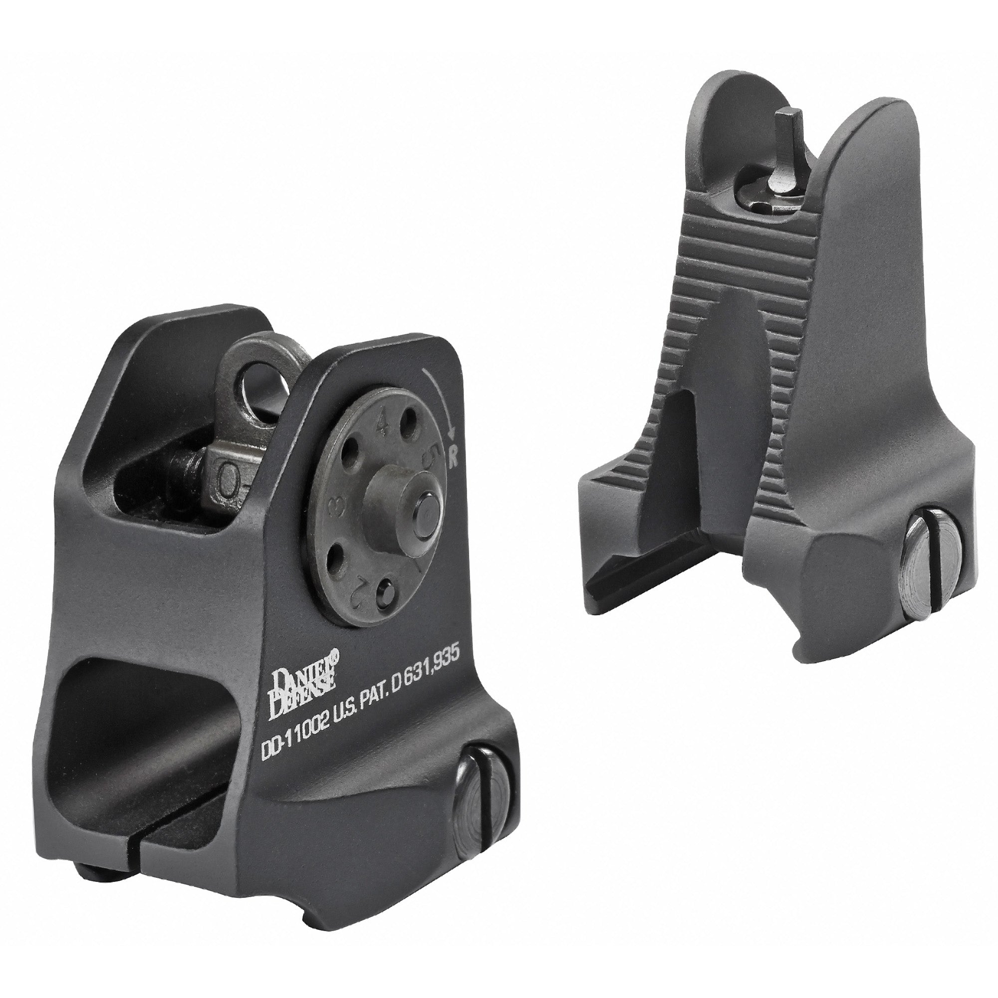 Daniel Defense DD19-088-09116 Fixed Front and Rear Sight Combo - Black