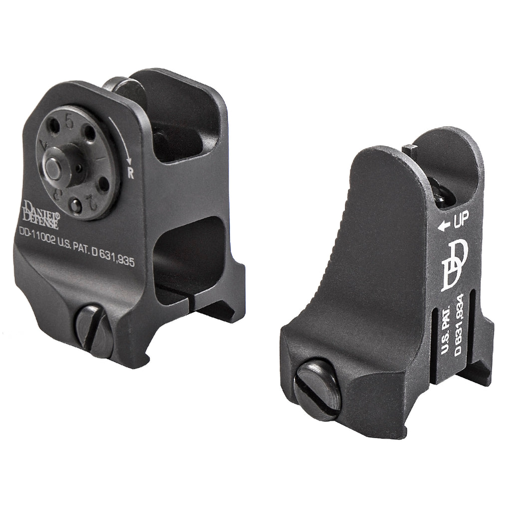 Daniel Defense DD19-088-09116 Fixed Front and Rear Sight Combo - Black
