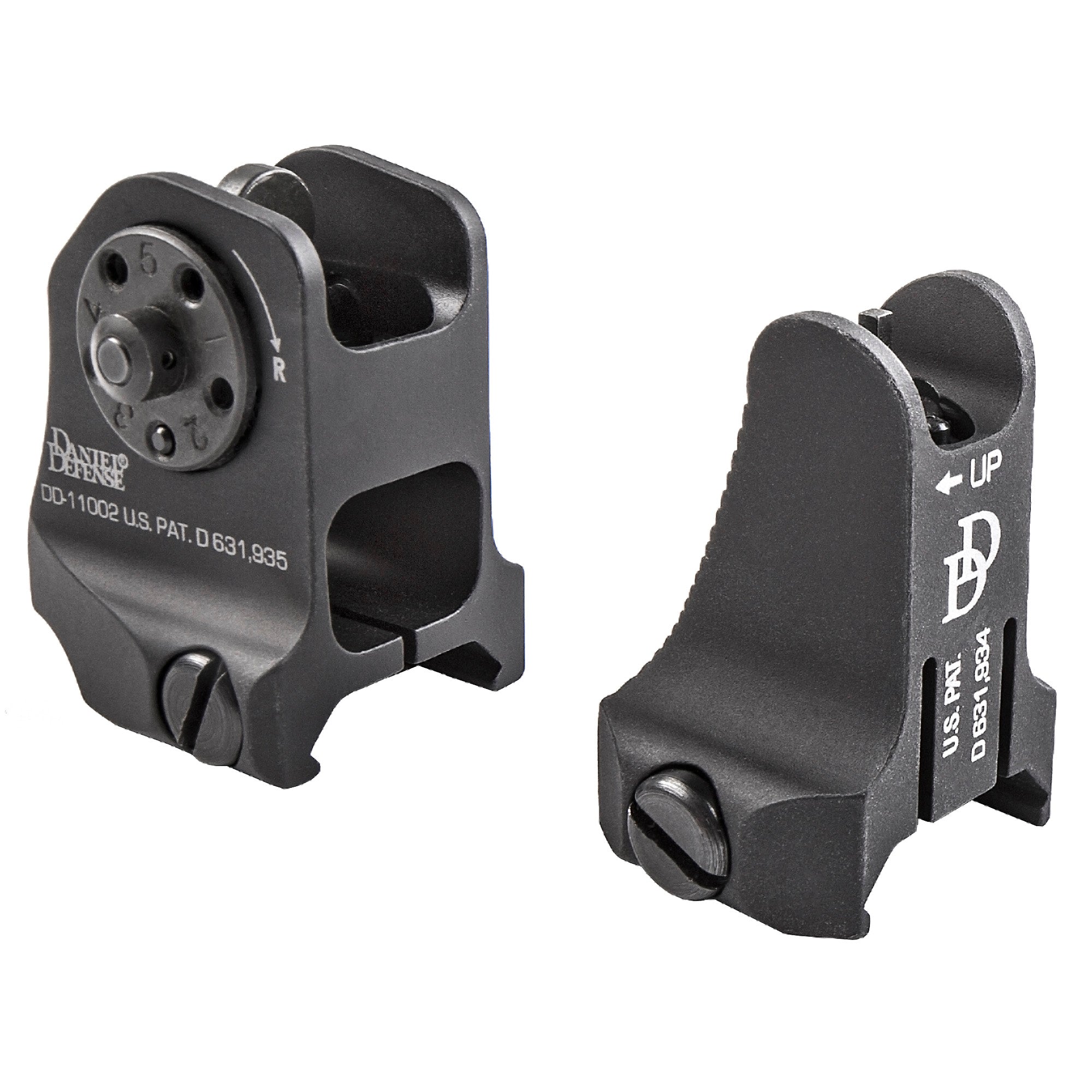 Daniel Defense DD19-088-09116 Fixed Front and Rear Sight Combo - Black