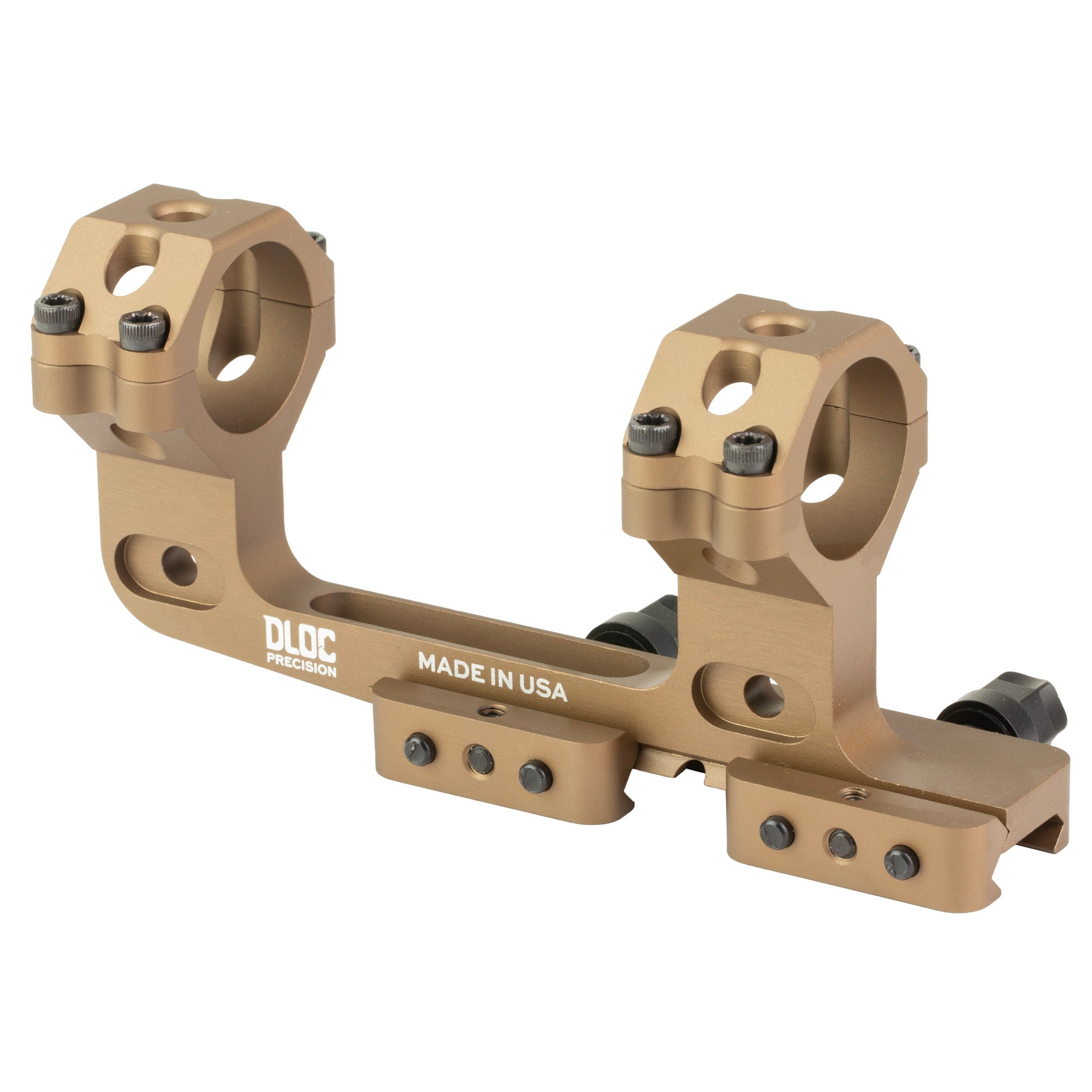 DLOC Precision 30mm Cantilever Scope Mount with Lock-On Control in Tan