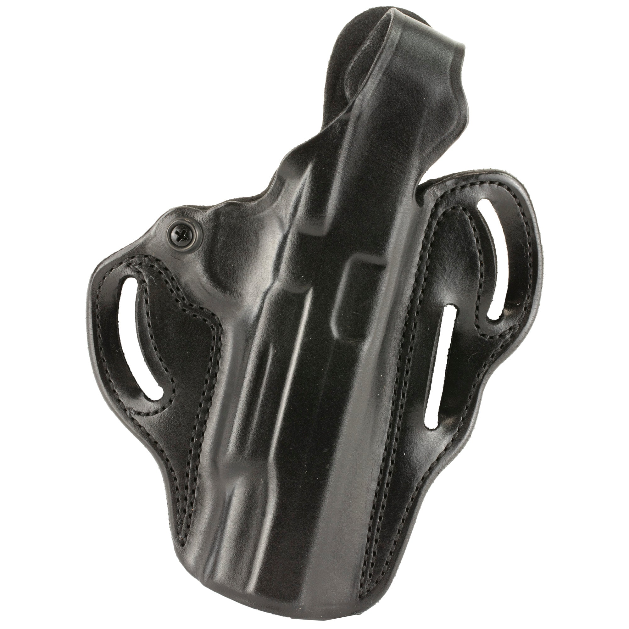 DeSantis Gunhide 001BAF9Z0 Outside Waistband Leather Holster for 1911 with Rail, Right Hand, Black