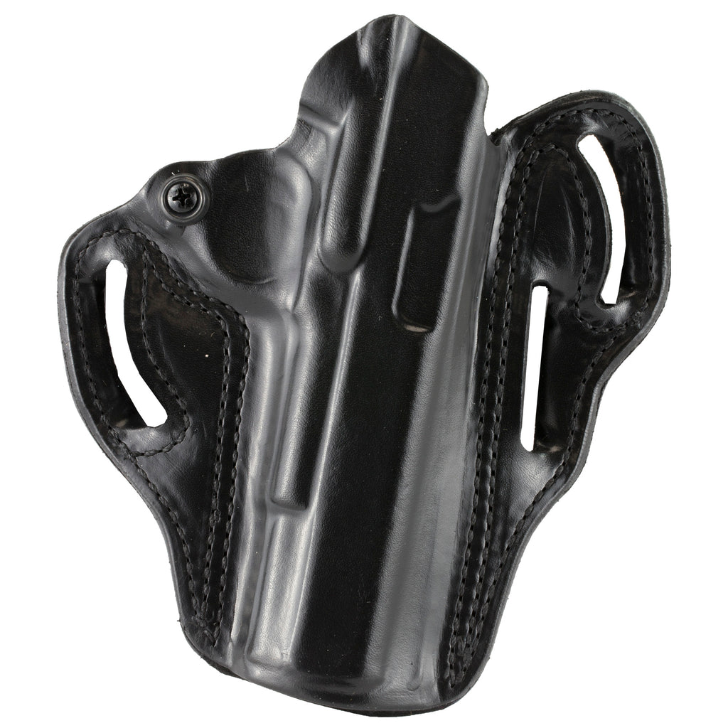 DeSantis Gunhide Speed Scabbard for 1911, Right Hand, 5-inch Barrel, Black Leather Outside Waistband Holster