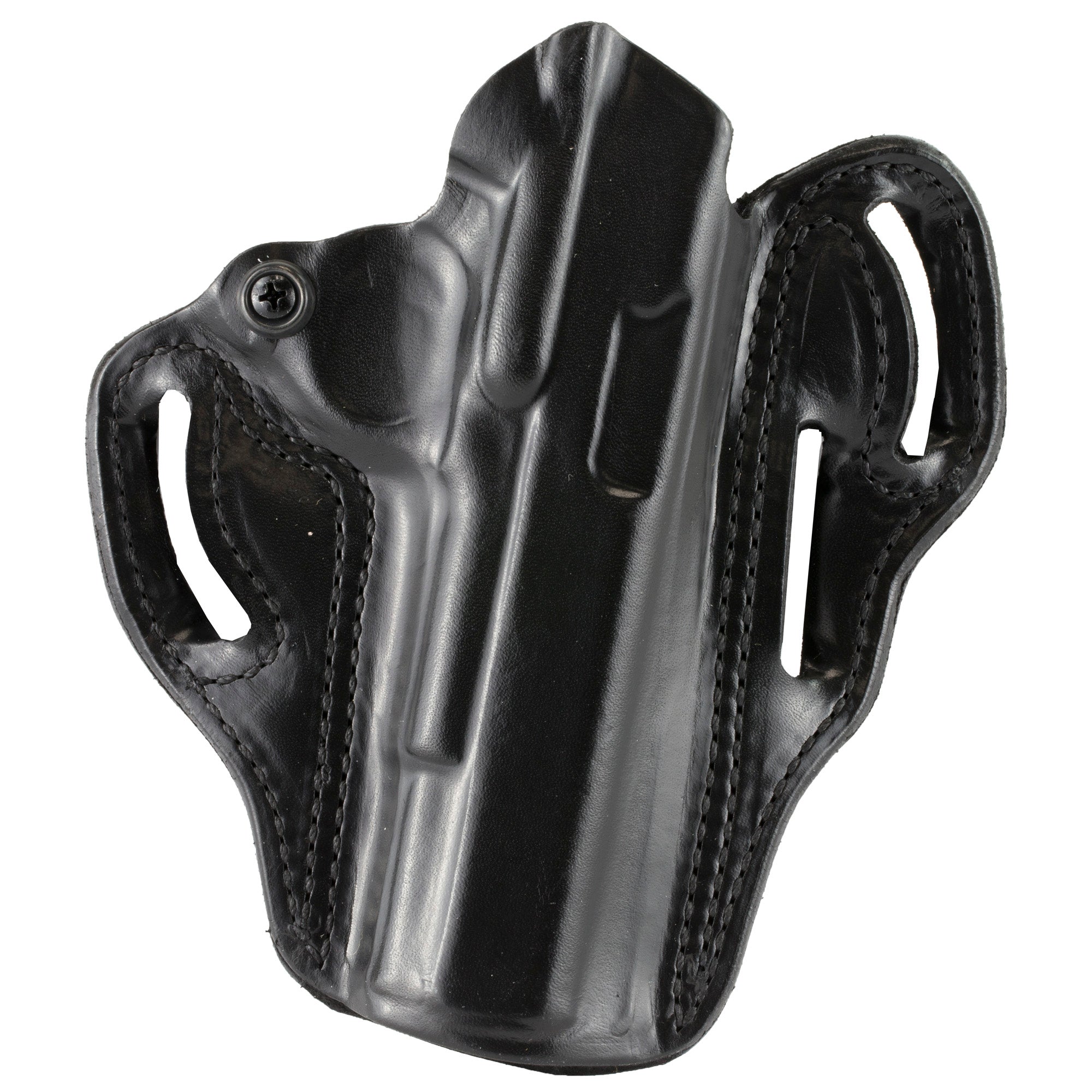 DeSantis Gunhide Speed Scabbard for 1911, Right Hand, 5-inch Barrel, Black Leather Outside Waistband Holster