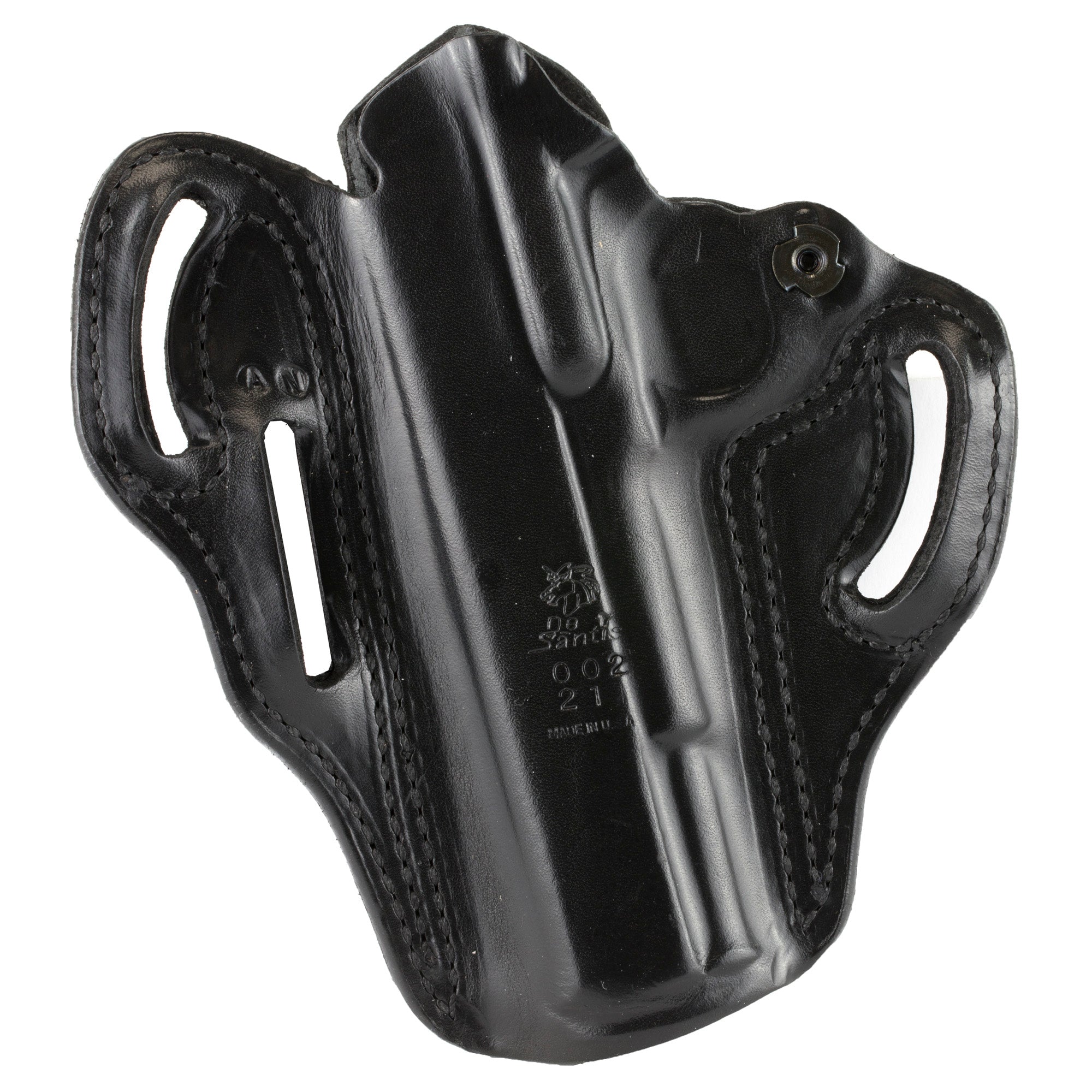 DeSantis Gunhide Speed Scabbard for 1911, Right Hand, 5-inch Barrel, Black Leather Outside Waistband Holster