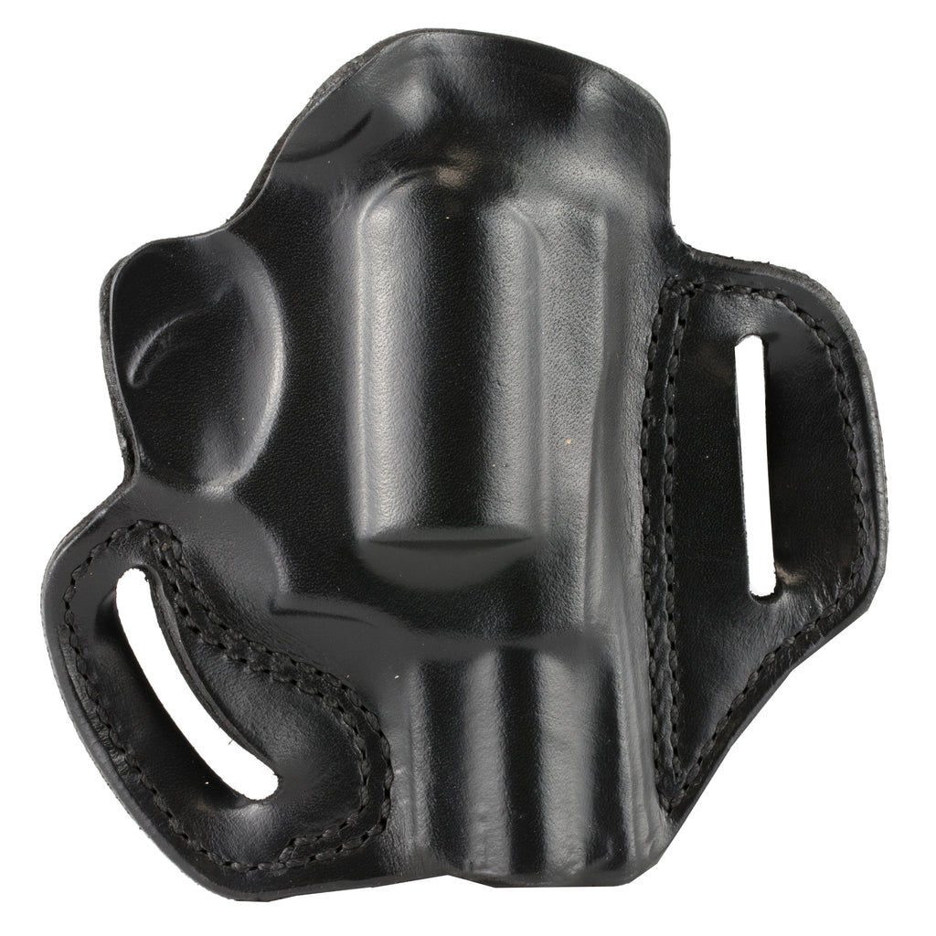 DeSantis Gunhide Speed Scabbard Outside Waistband Holster for Right Hand, Black Leather