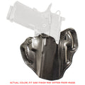 DeSantis Gunhide Speed Scabbard Outside Waistband Holster for Right Hand, 4.25 inch Barrel, Black Leather