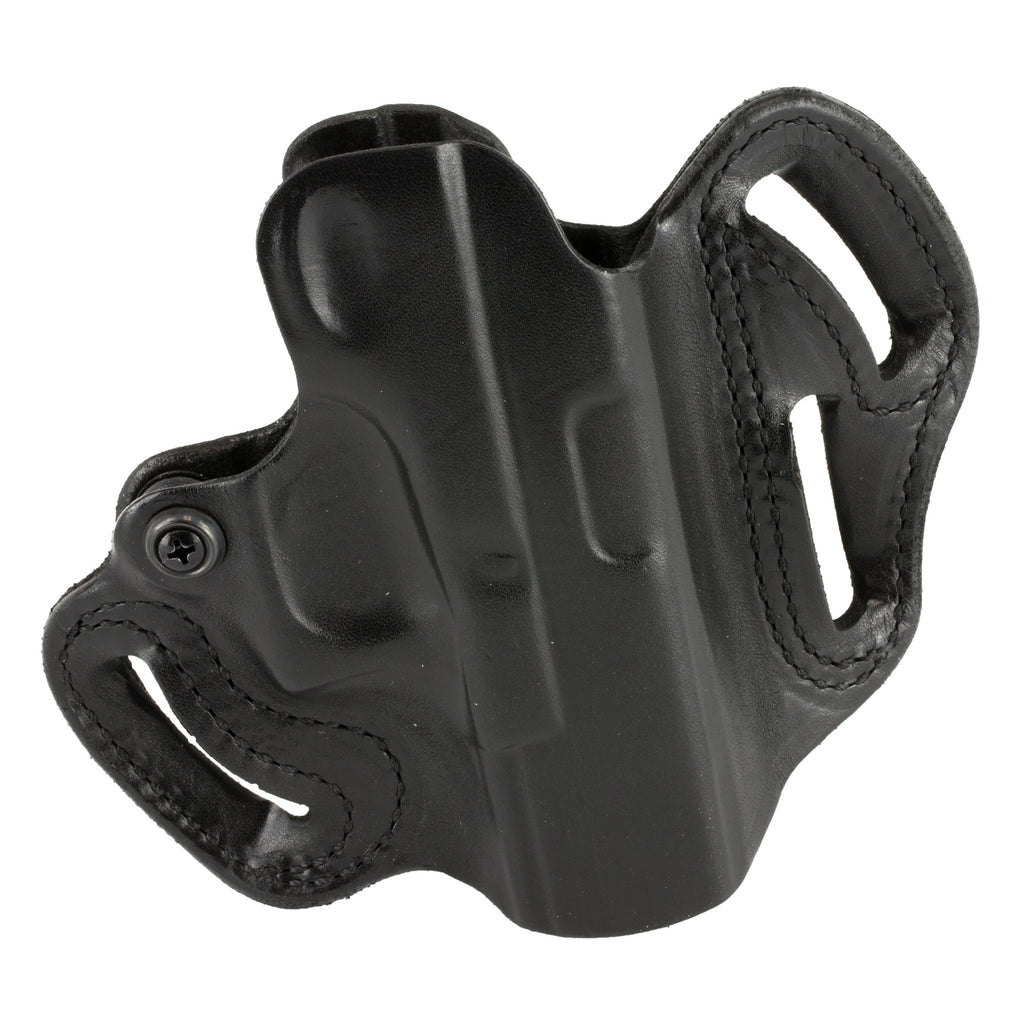 DeSantis Gunhide SPD Scabbard for Glock 19, Right Hand, Black Leather Outside Waistband Holster