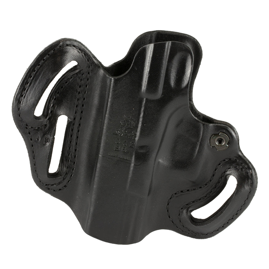 DeSantis Gunhide SPD Scabbard for Glock 19, Right Hand, Black Leather Outside Waistband Holster