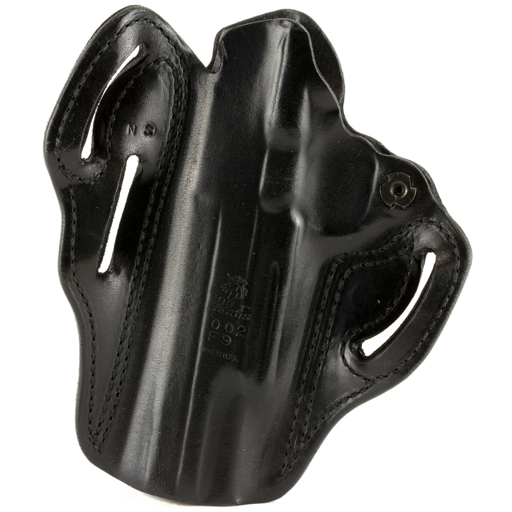 DeSantis Gunhide Speed Scabbard Outside Waistband Holster for 1911, Right Hand, Black Leather