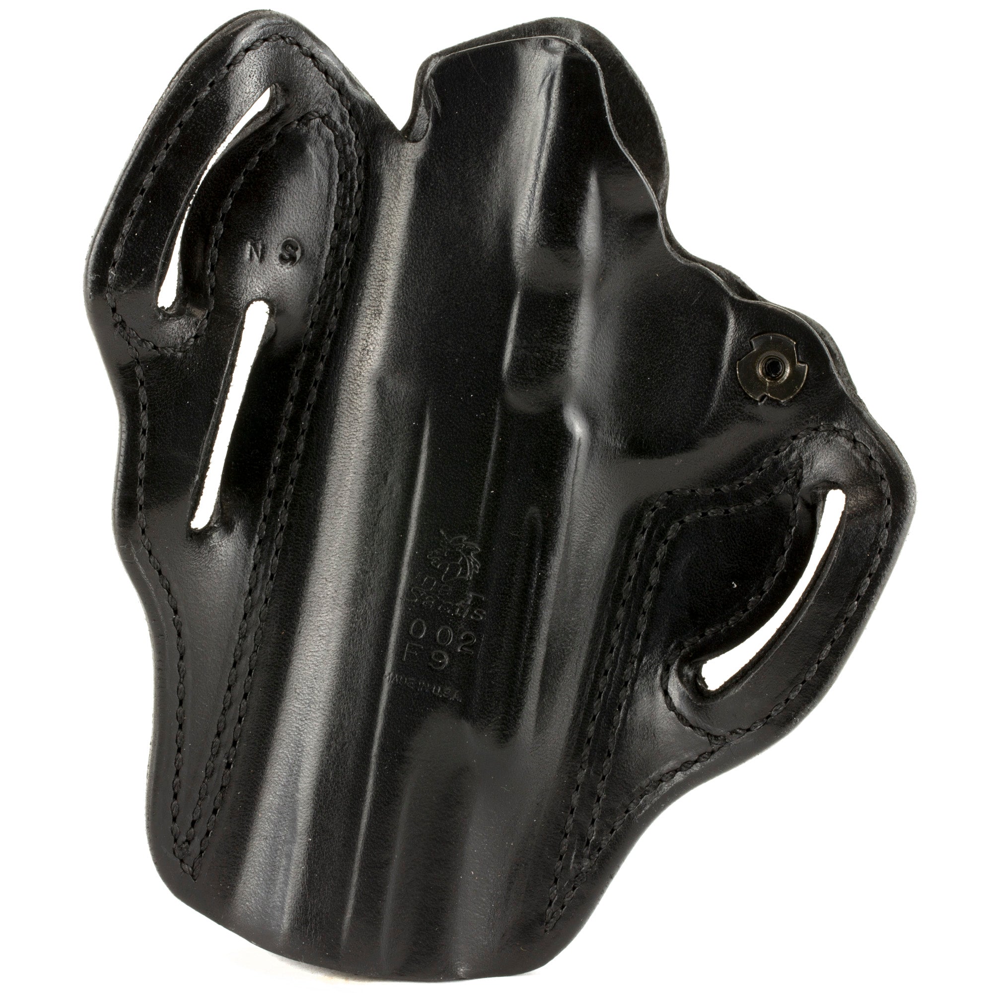 DeSantis Gunhide Speed Scabbard Outside Waistband Holster for 1911, Right Hand, Black Leather