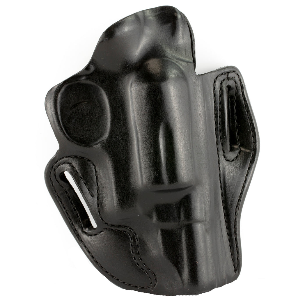 DeSantis Gunhide Speed Scabbard Outside Waistband Holster for Smith & Wesson Governor, Right Hand, 2.75-Inch Barrel - Black Leather