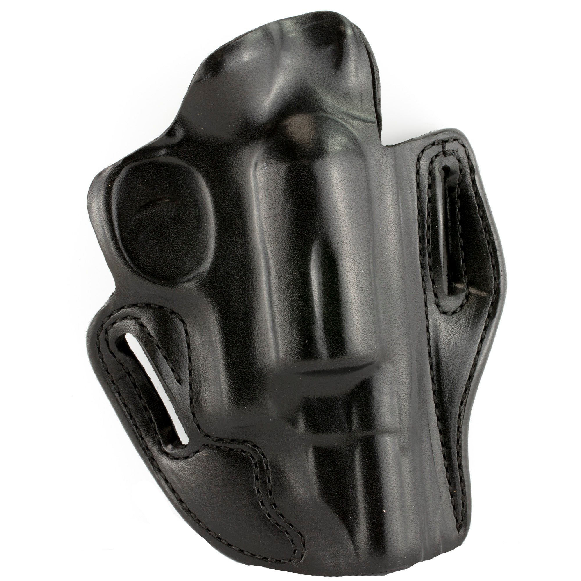 DeSantis Gunhide Speed Scabbard Outside Waistband Holster for Smith & Wesson Governor, Right Hand, 2.75-Inch Barrel - Black Leather