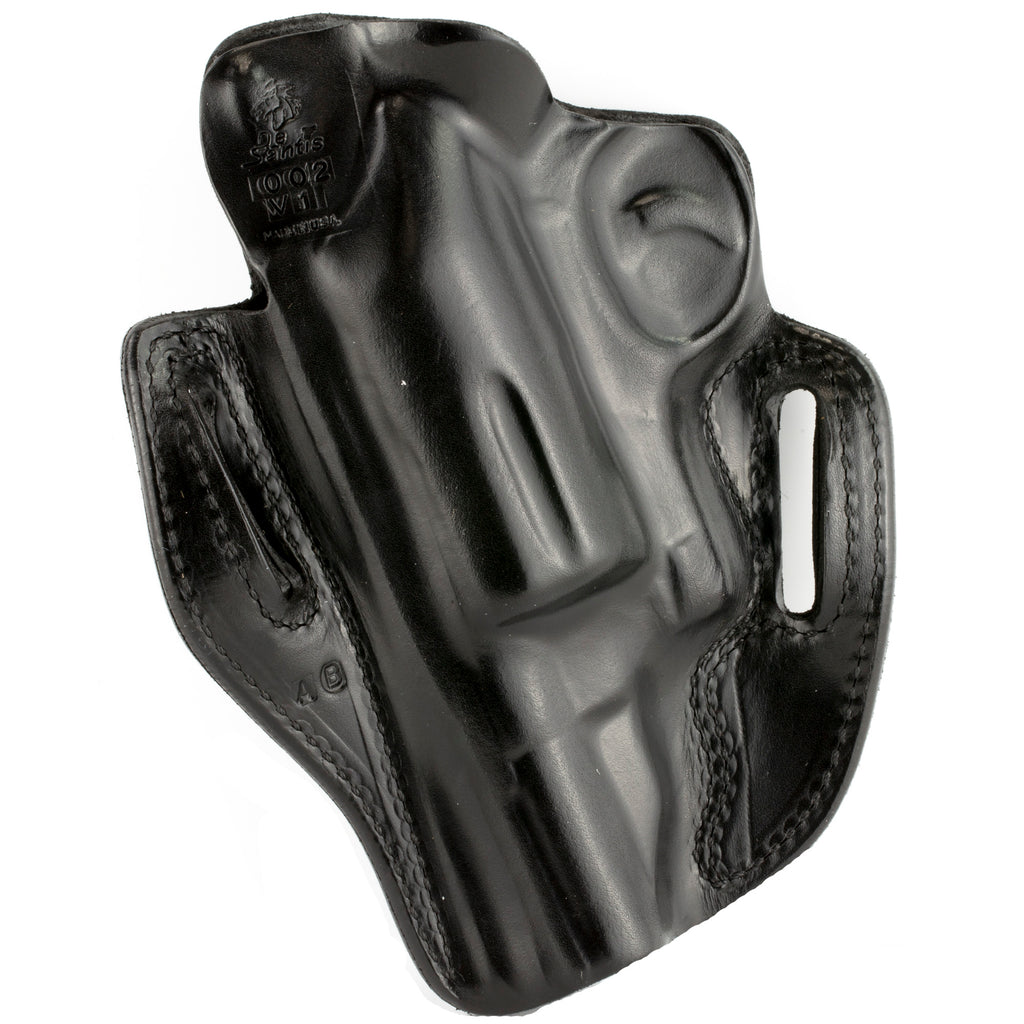 DeSantis Gunhide Speed Scabbard Outside Waistband Holster for Smith & Wesson Governor, Right Hand, 2.75-Inch Barrel - Black Leather