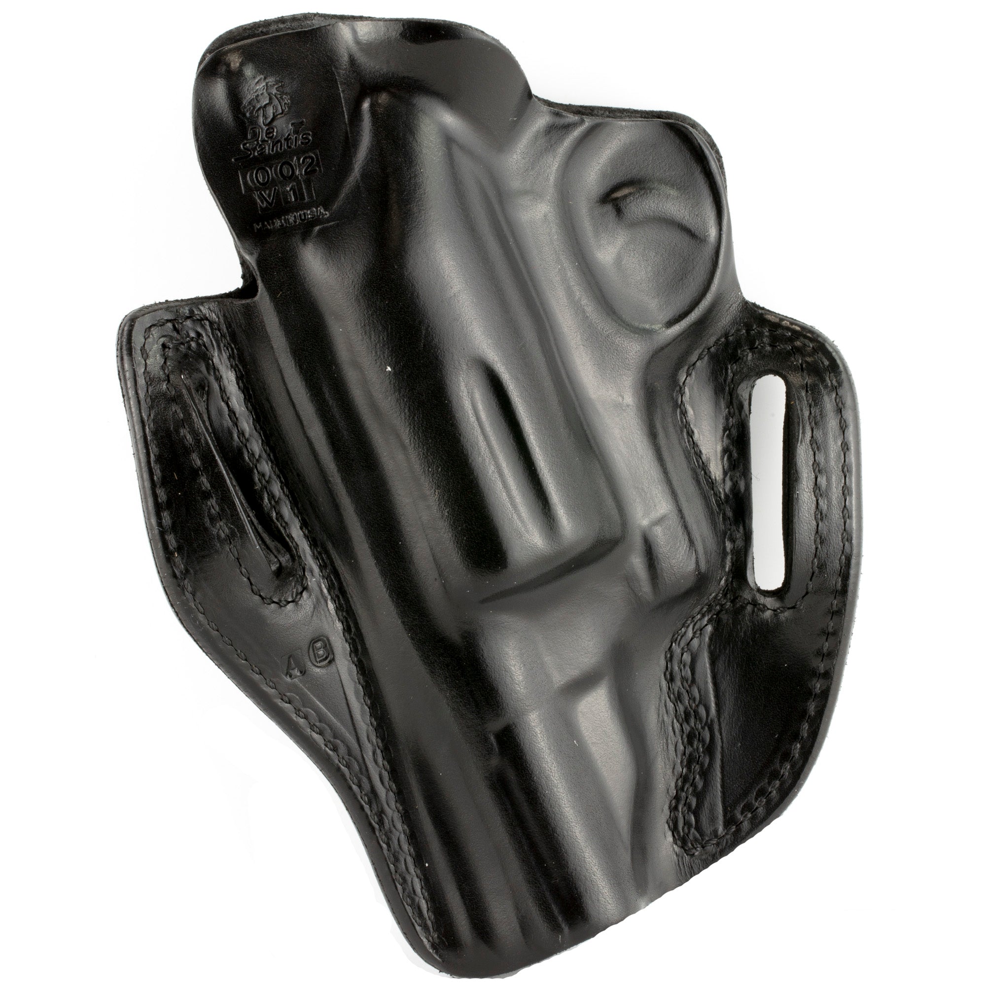 DeSantis Gunhide Speed Scabbard Outside Waistband Holster for Smith & Wesson Governor, Right Hand, 2.75-Inch Barrel - Black Leather