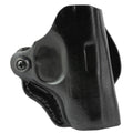 DeSantis Gunhide Mini Scabbard Outside Waistband Holster for Right Hand, Black Leather (Part Number: 019BA5ZZ0)