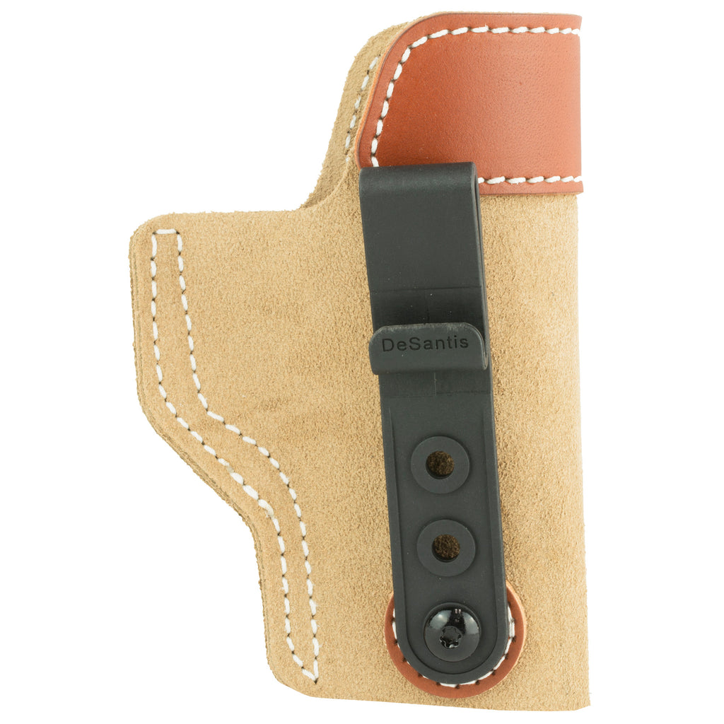DeSantis Gunhide Sof-Tuck #106 Inside Waistband Holster for Glock 19 - Right Hand, Tan Leather