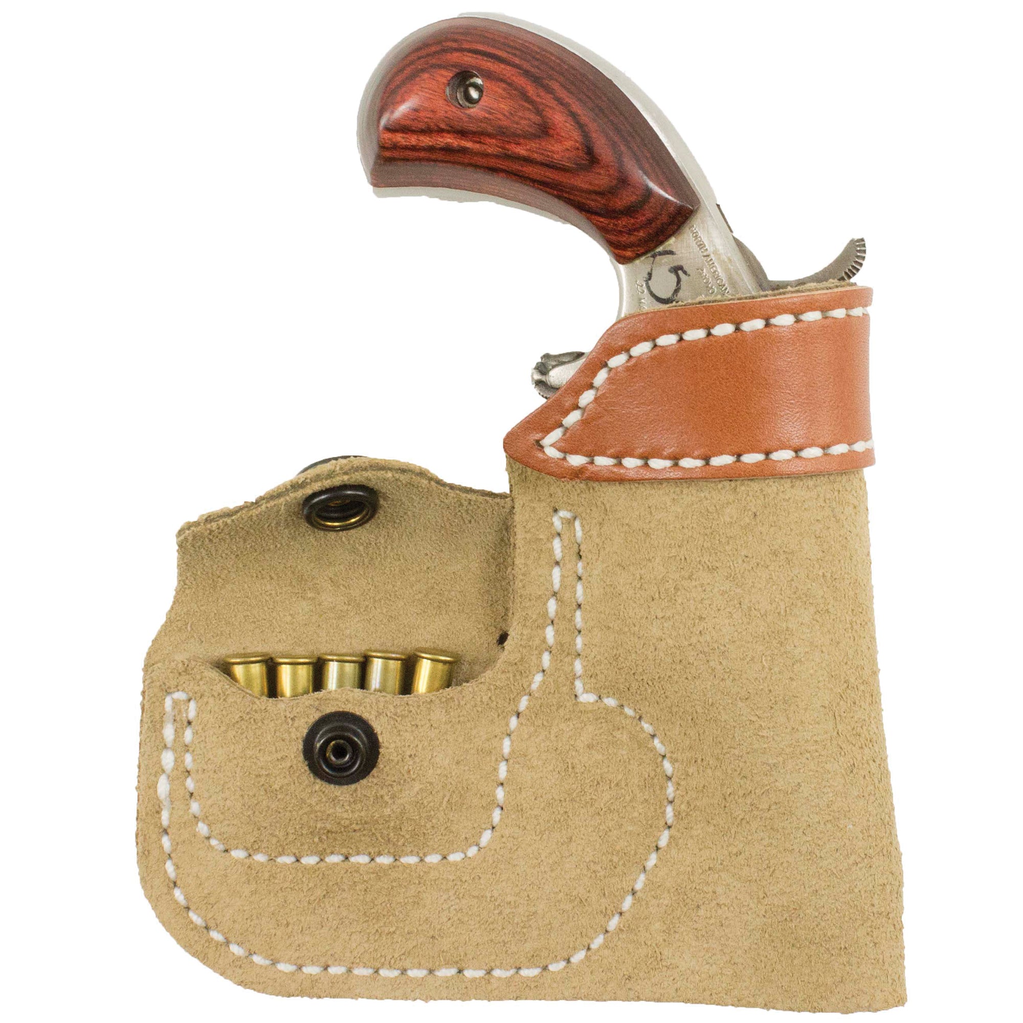 DeSantis Gunhide Model 109NAX4 Tan Leather Pocket Holster for North American Arms Pistols