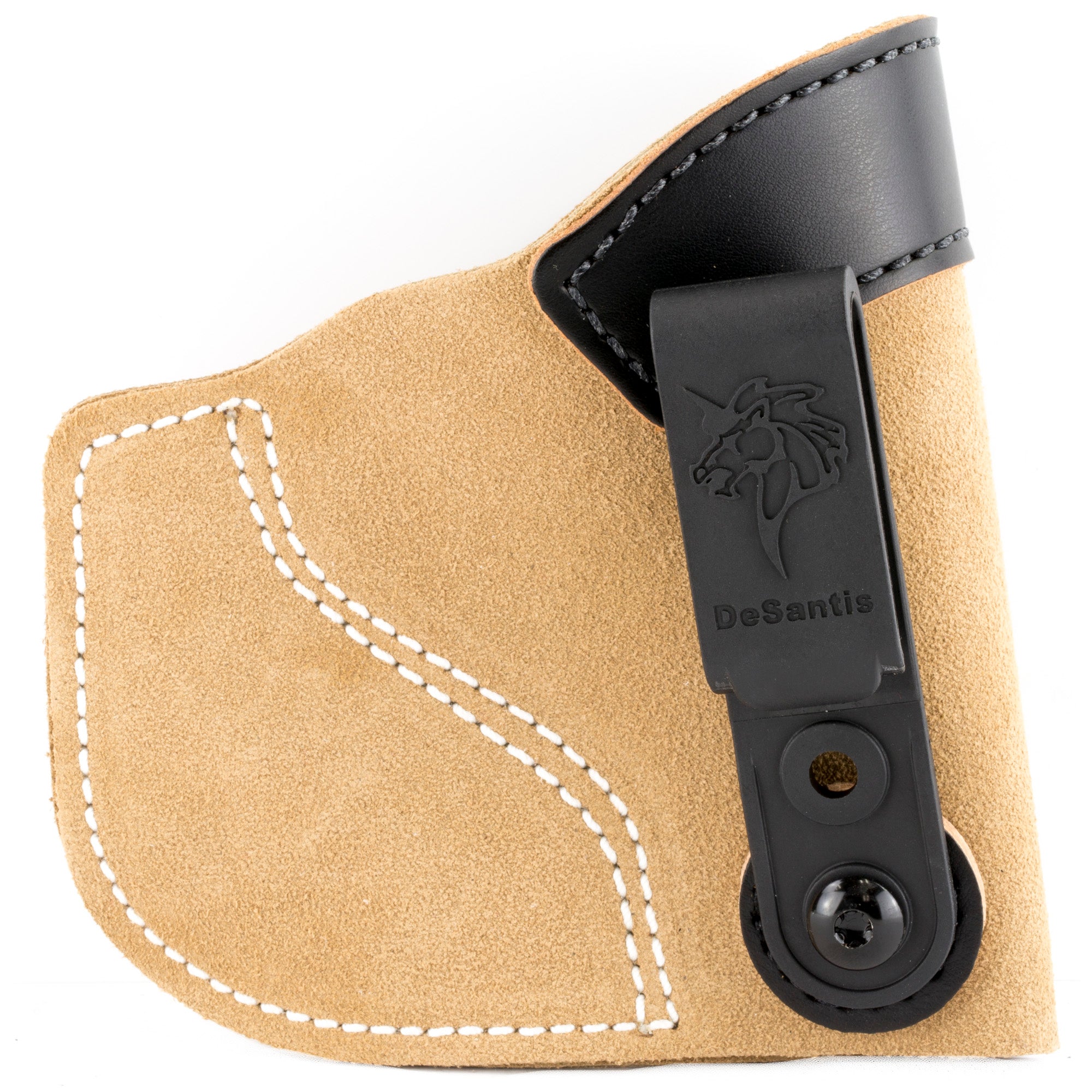 DeSantis Gunhide Pocket-Tuk IWB Holster for Right Hand Carry - Tan Leather and Kydex