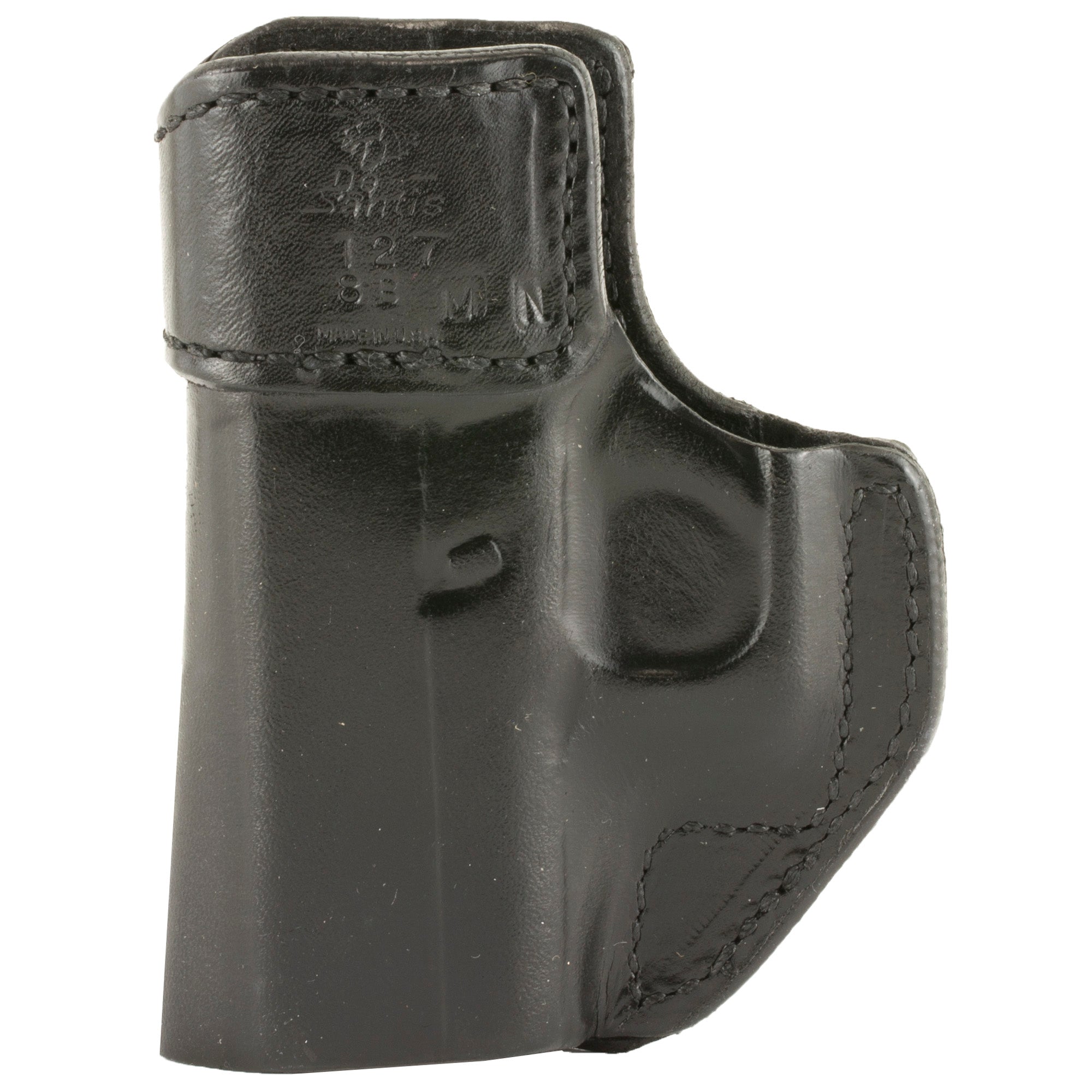 DeSantis Gunhide Inside Heat Inside Waistband Holster for Glock 43X, Right Hand, Black Leather
