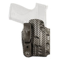 DeSantis Gunhide Slim-Tuk Inside Waistband Holster for S&W Shield, Carbon Fiber Exterior with Blue Kydex Interior