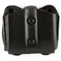 DeSantis Gunhide Model A01 Double Magazine Pouch for 9mm/40 Caliber with Ambidextrous Design in Black Leather