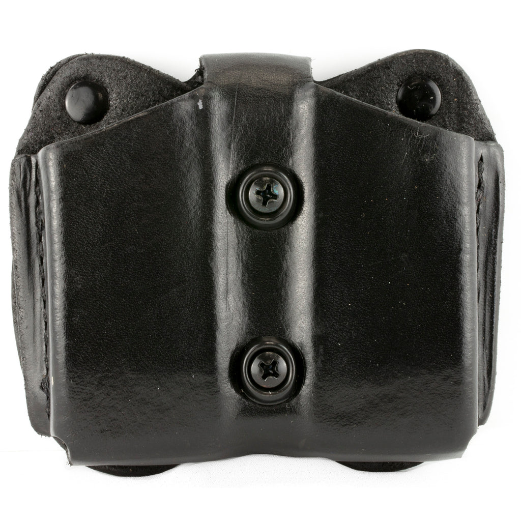 DeSantis Gunhide A01BJJJZ0 Double Magazine Pouch for Glock 17/19 in Black Leather