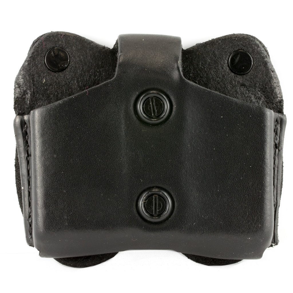 DeSantis Gunhide Model A01 Double Magazine Pouch for 10mm and .45 Caliber, Black Leather