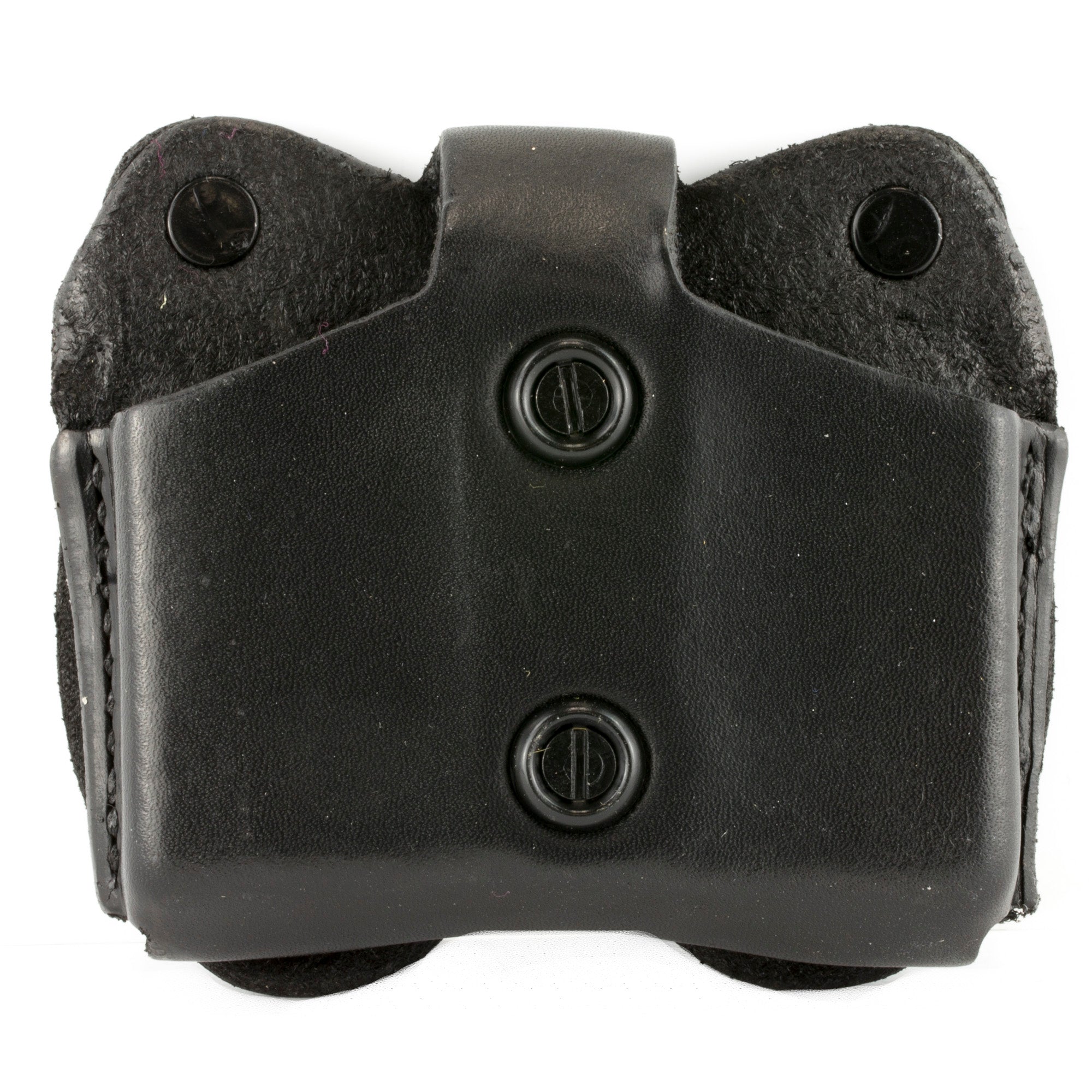 DeSantis Gunhide Model A01 Double Magazine Pouch for 10mm and .45 Caliber, Black Leather
