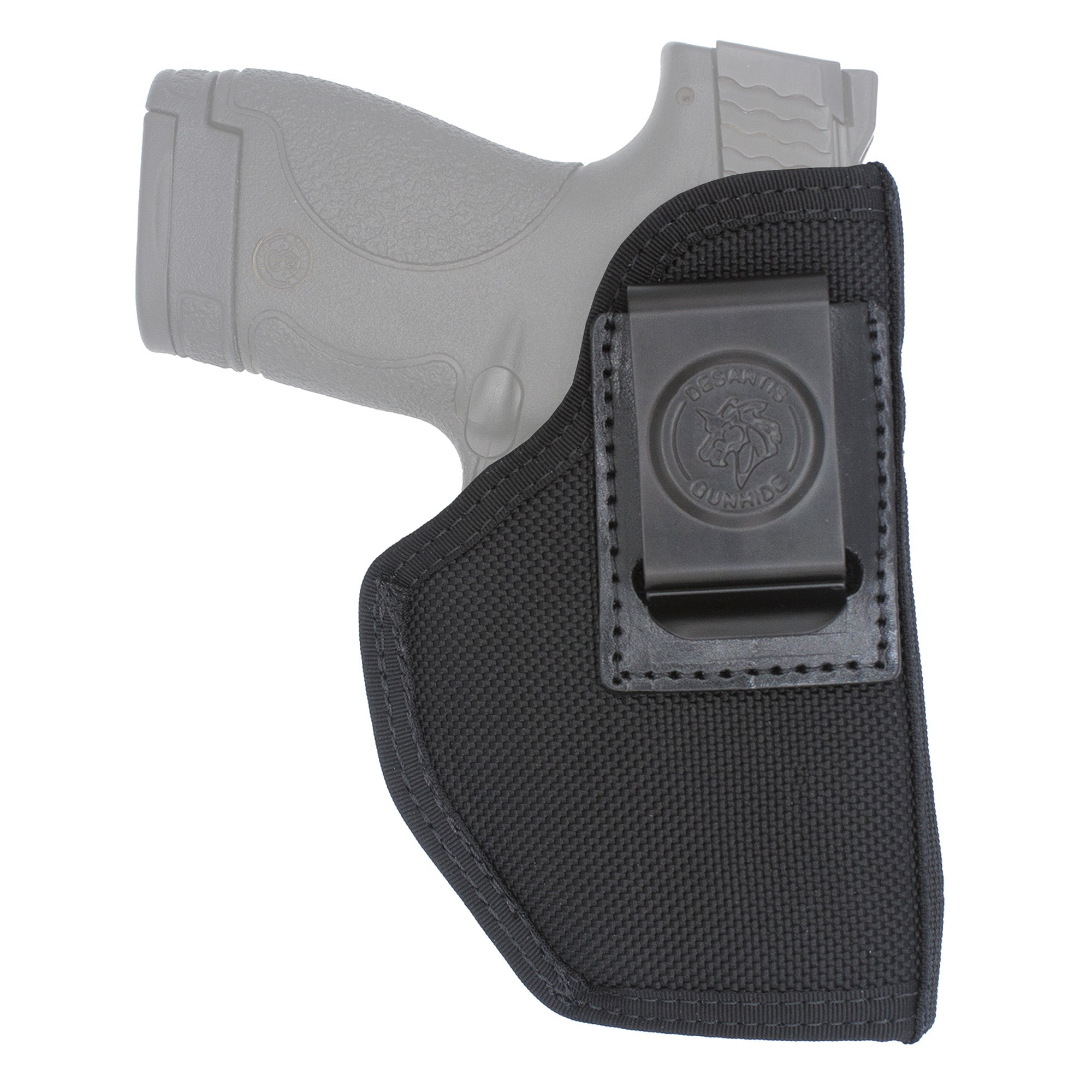 DeSantis Gunhide Super Stealth IWB Holster for Glock 26 — Ambidextrous, Black Nylon with GRD Locking System