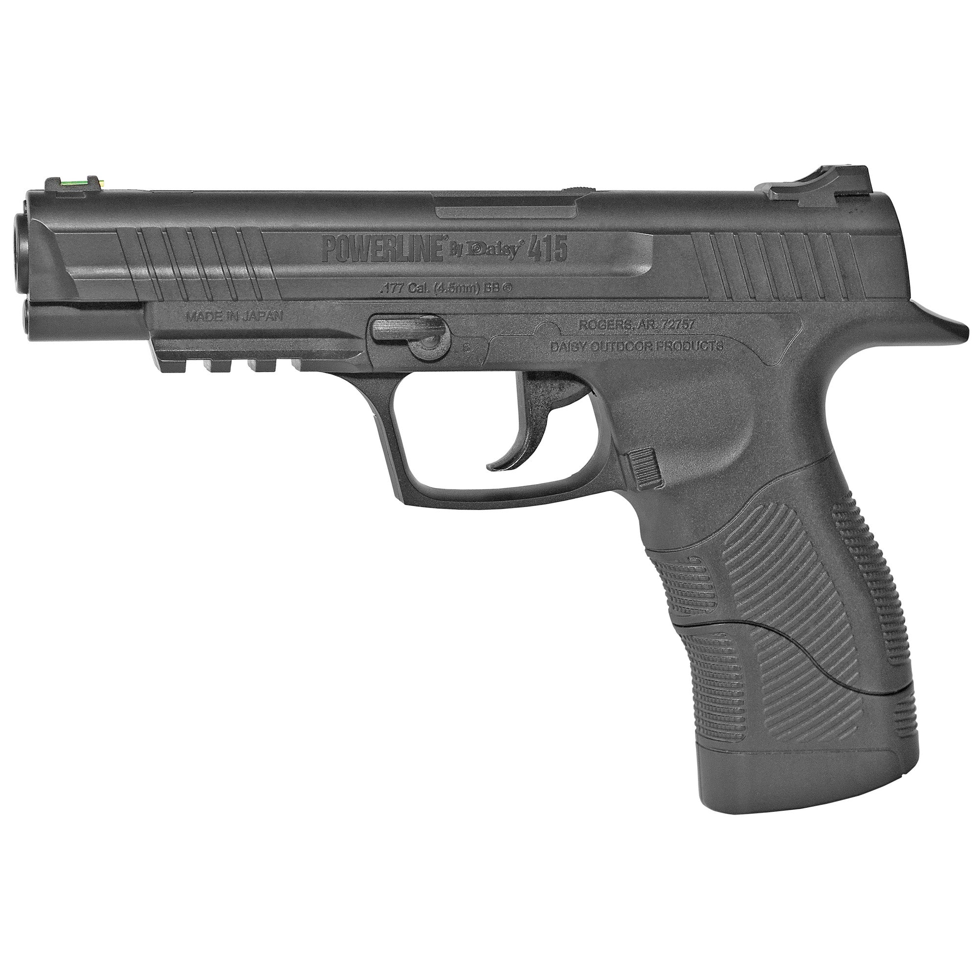 Daisy Model 415 CO2 BB Pistol - 21-Round Semi-Automatic BB Gun with Fiber Optic Sights
