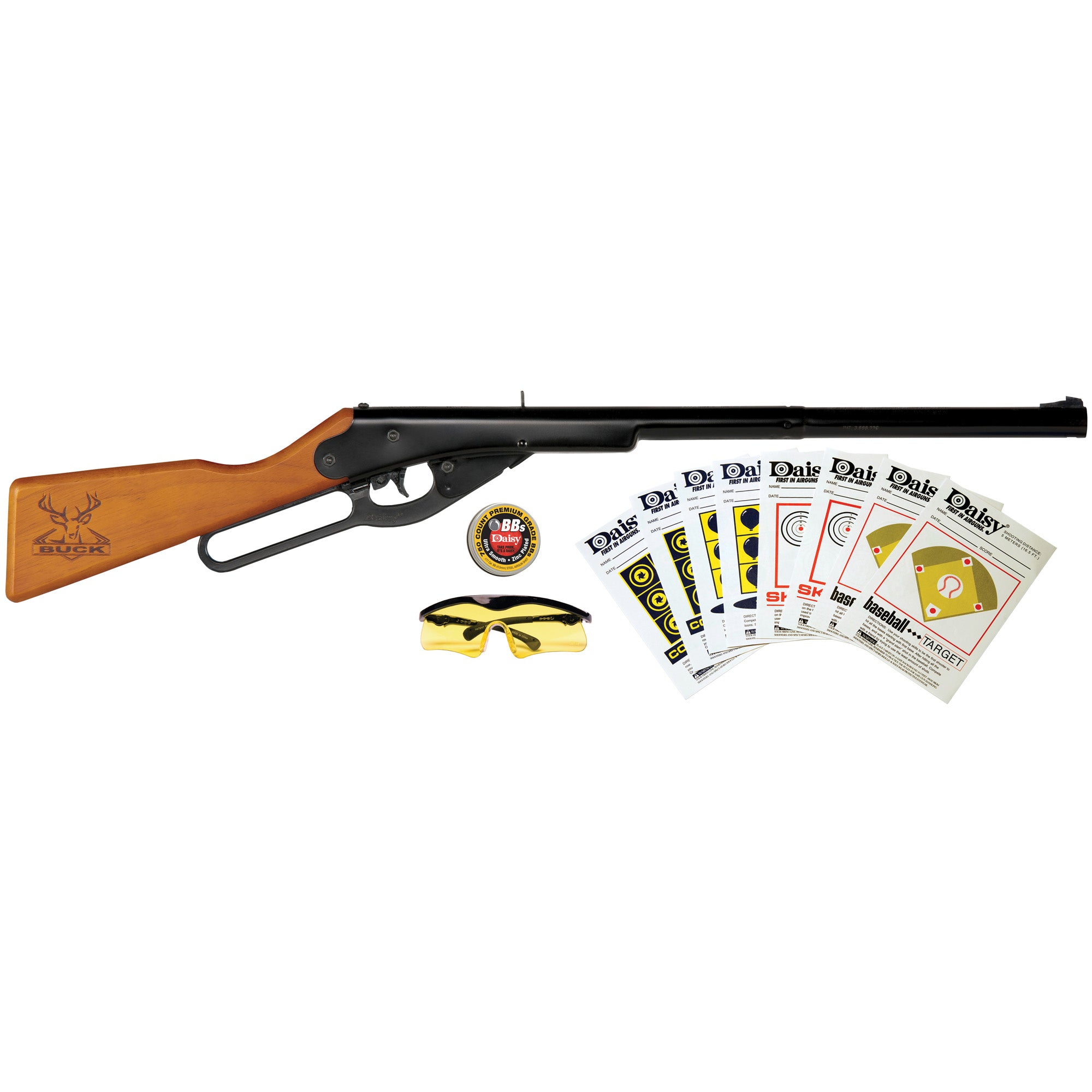 Daisy Buck 105 BB Gun Shooting Kit with 16-inch Barrel and Accessories