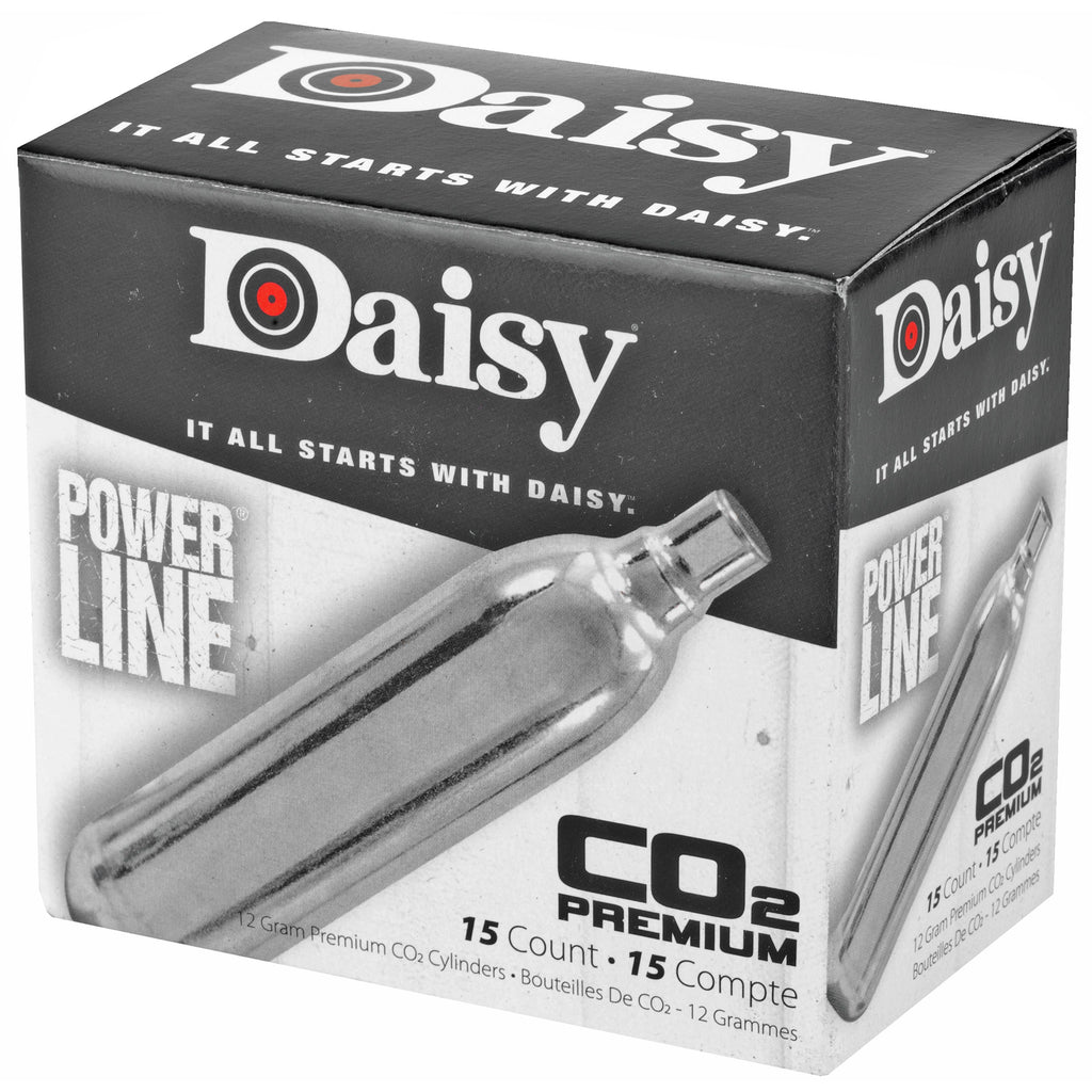 Daisy Model 7015 12-Gram CO2 Cylinders - 15-Pack for Airguns