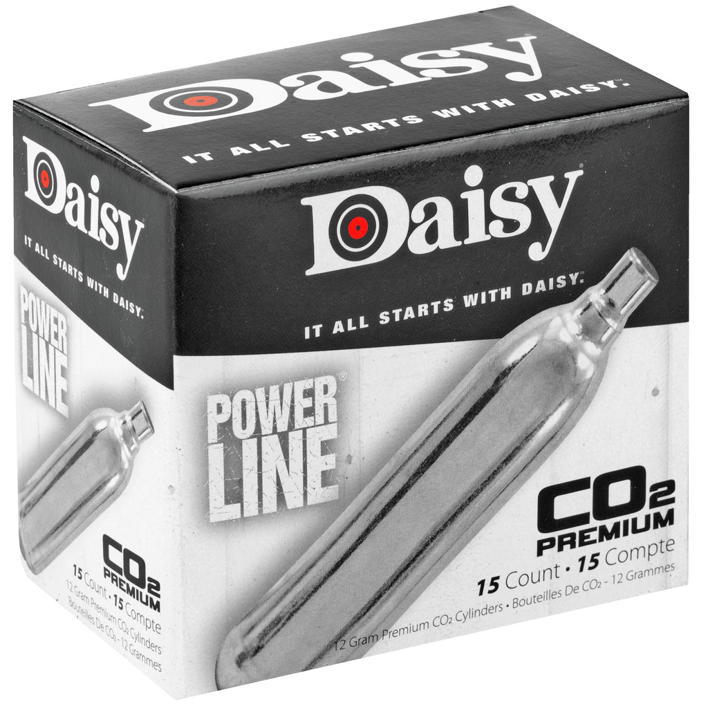 Daisy Model 7015 12-Gram CO2 Cylinders - 15-Pack for Airguns