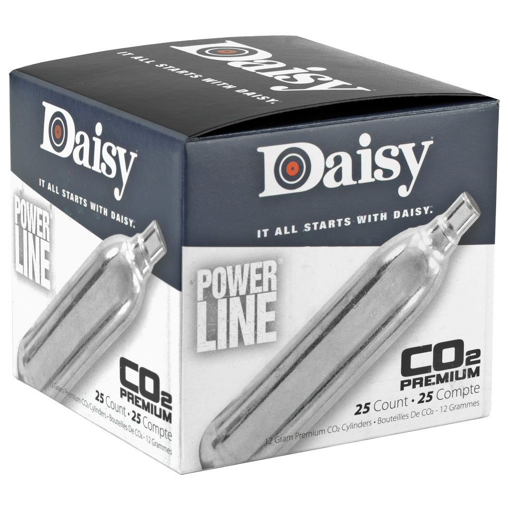 Daisy #7025 CO2 Cylinders – 12-Gram, 25-Pack for Air Rifles and Pistols