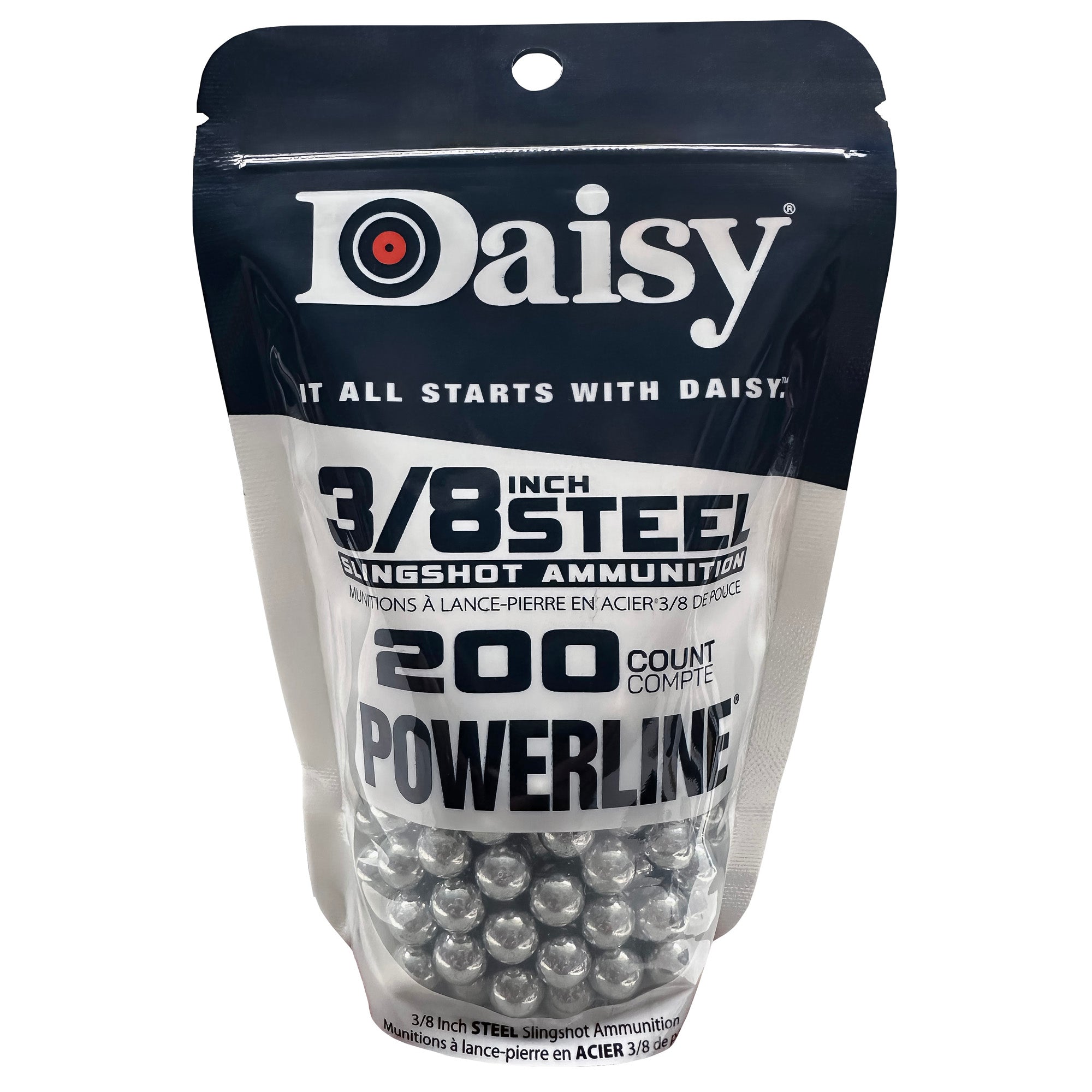 Daisy Powerline 998183-546 3/8-Inch Steel Slingshot Ammo - 200 Count
