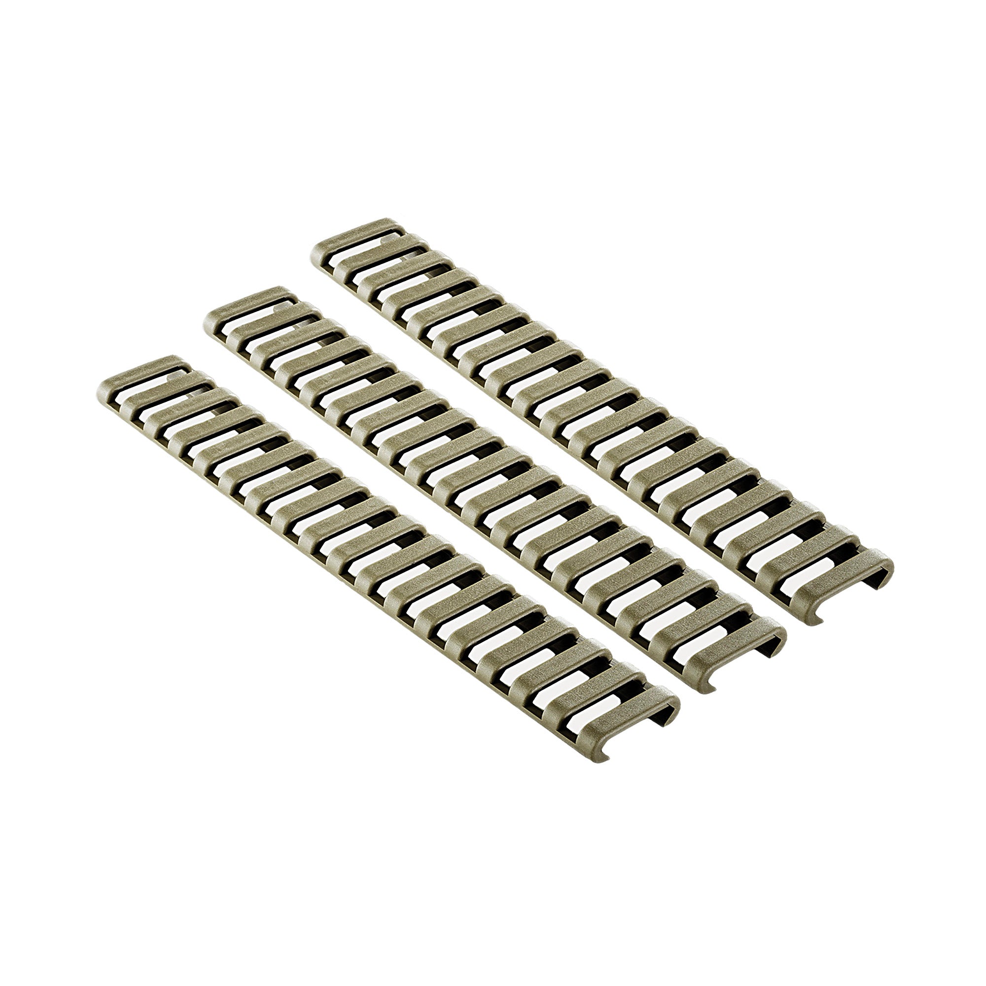 Ergo Grip ERGO 18-Slot Low-Pro Rail Covers 3-Pack in Flat Dark Earth