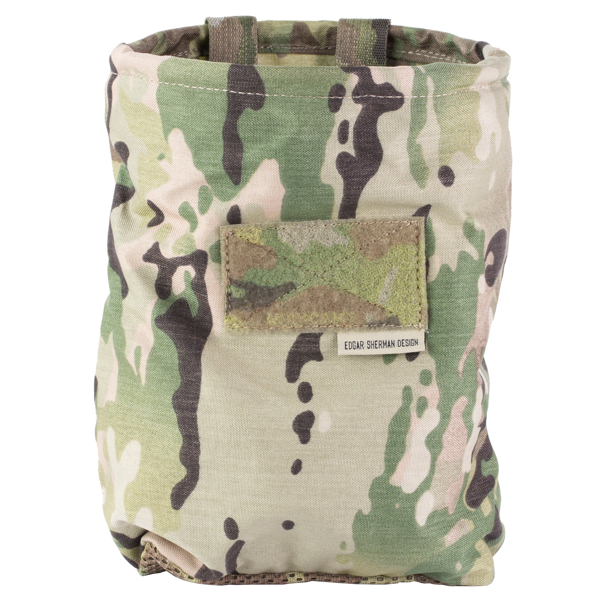 Edgar Sherman Design ESD SAP Bucket MultiCam – Durable 500 Denier Nylon Dump Pouch with Gear Retention and Water Drainage