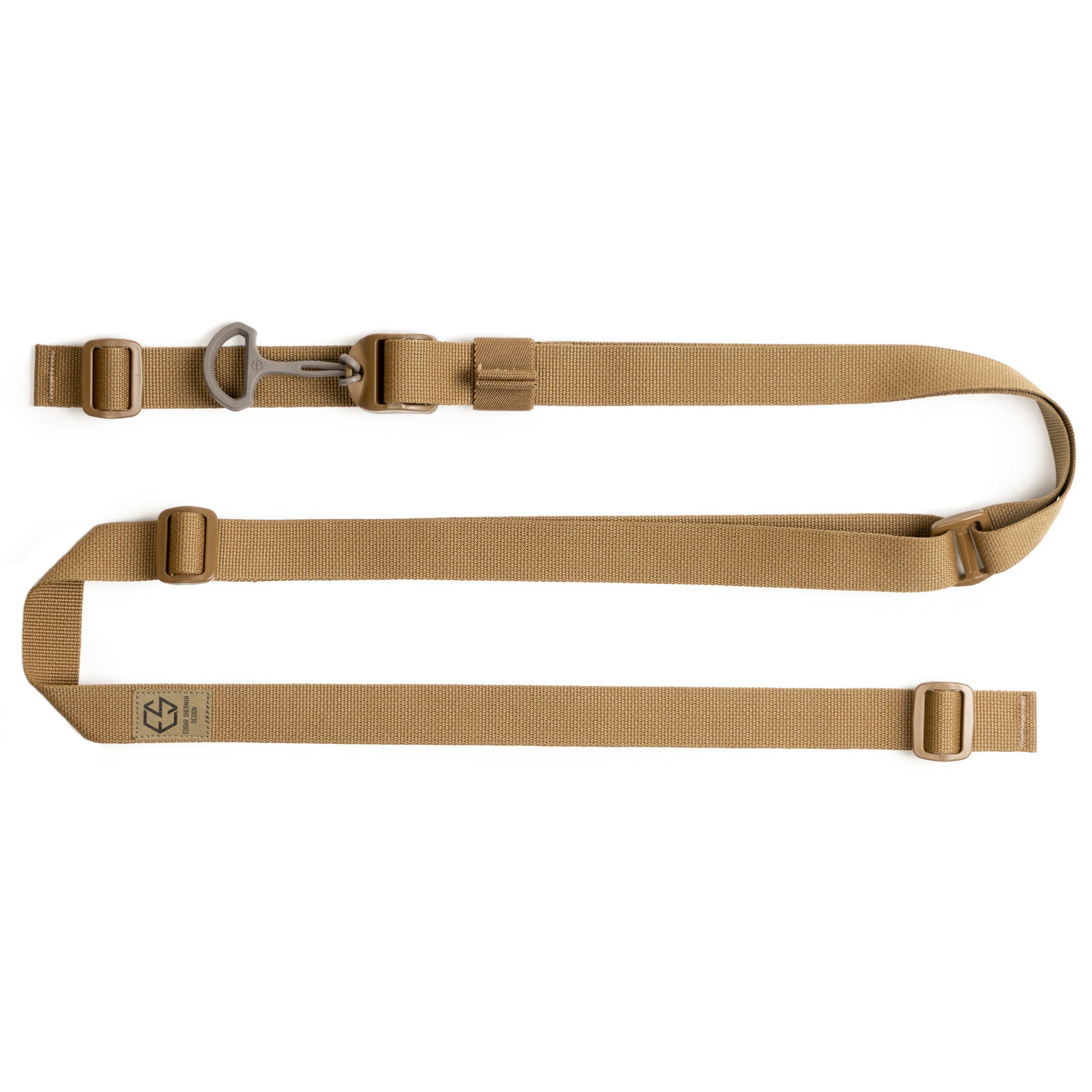 Edgar Sherman Design ESD Sling Coyote Brown – Adjustable Tactical Rifle and Shotgun Sling