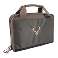 Evolution Outdoor Marksman Pistol Case 12.75 Inches with Double Pistol Storage and Rugged Protection in Green