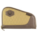 Evolution Outdoor President Series Pistol Case 12 - Brown Canvas with Antique Brass Accents