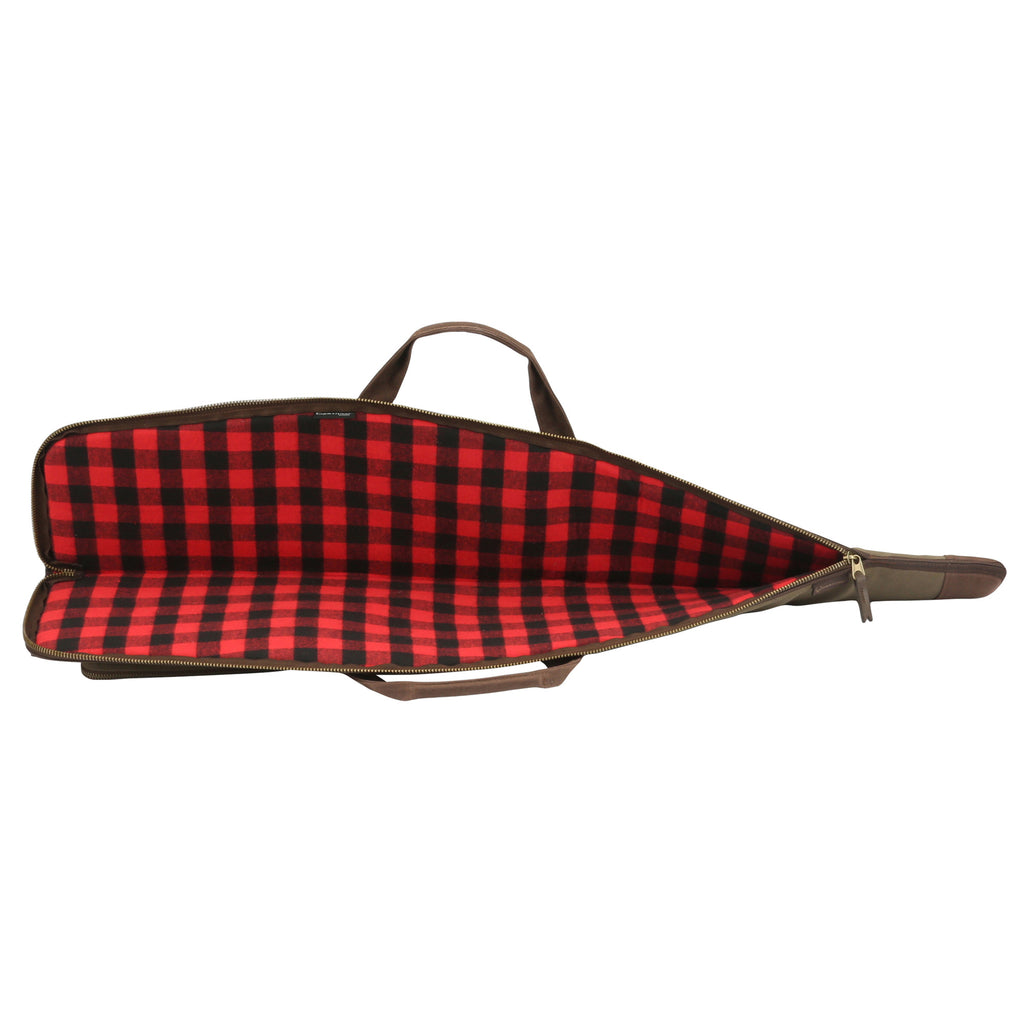 Evolution Outdoor Rawhide Series Rifle Case 44 - Waxed Canvas with Antique Brass Accents