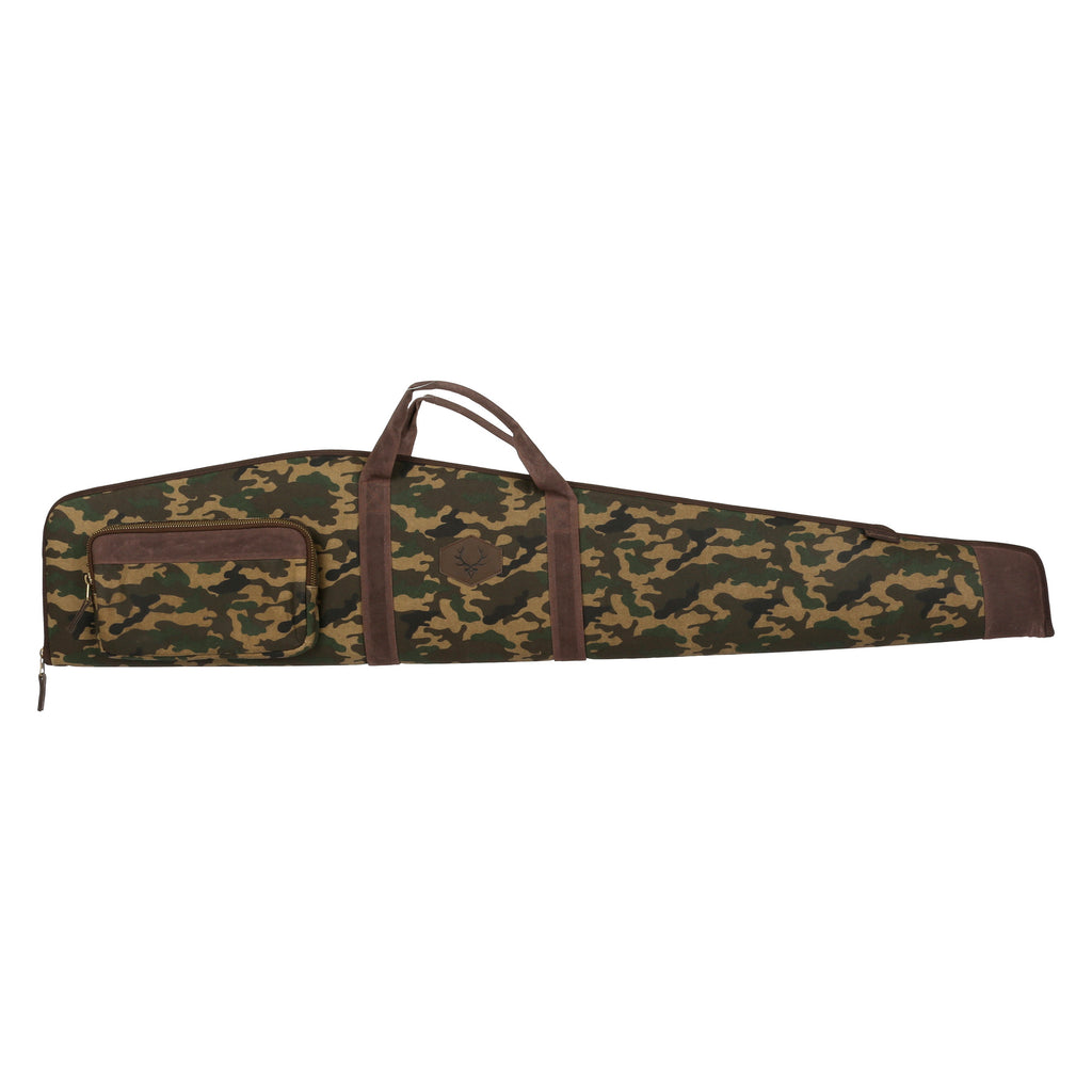 Evolution Outdoor Rawhide Series 48-Inch Waxed Canvas Camo Rifle Case with Heavy Gauge Foam Padding